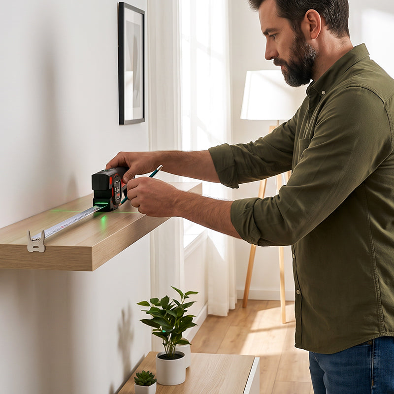 2-in-1 Tape Measure with Laser Guide