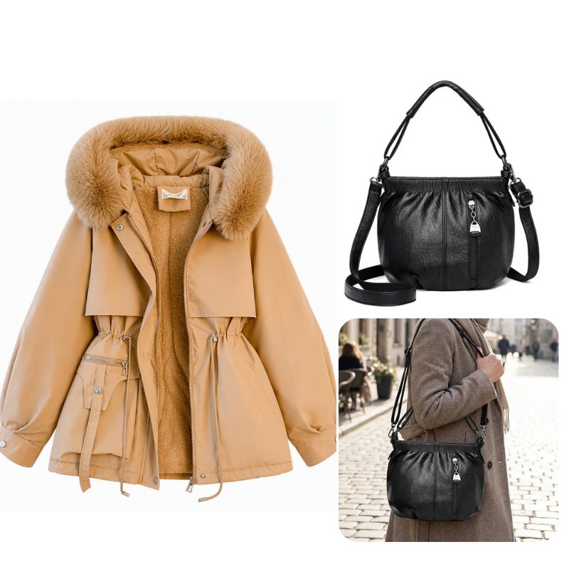 Women's Winter Faux Fur Padded Parka