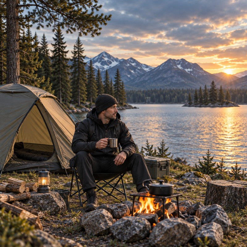 💥 Built for Wind & Rain | Men's Waterproof Insulated Outdoor Jacket