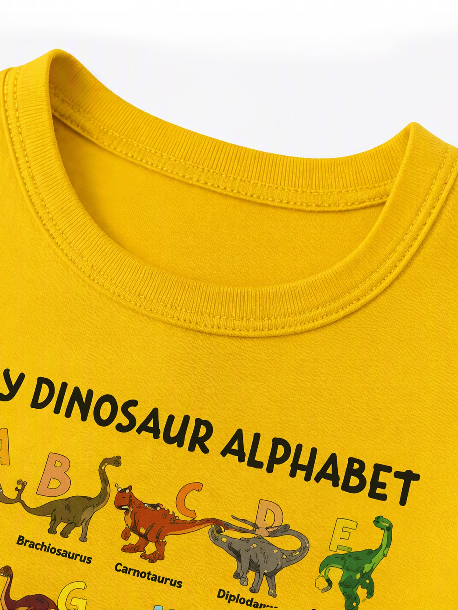 Kids Dinosaur Alphabet Graphic T-Shirt