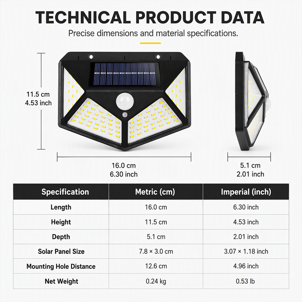 🌞LIMITED-TIME 50% OFF! ⏰ Motion Sensor Solar Lights – Bright Outdoor Lighting, Light Up Paths, Gardens & Driveways Automatically ✨