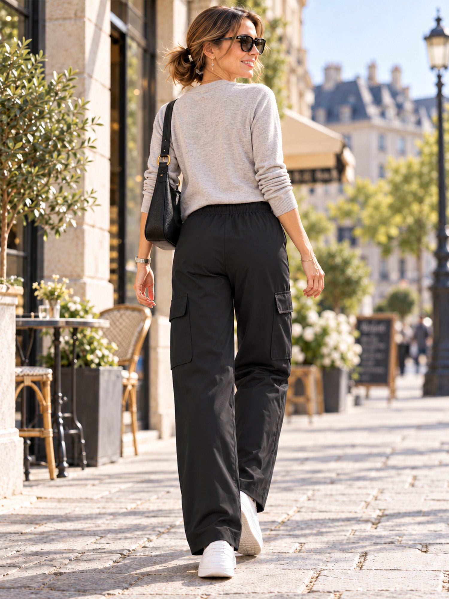 Women's Vintage Cargo Pants with Pockets