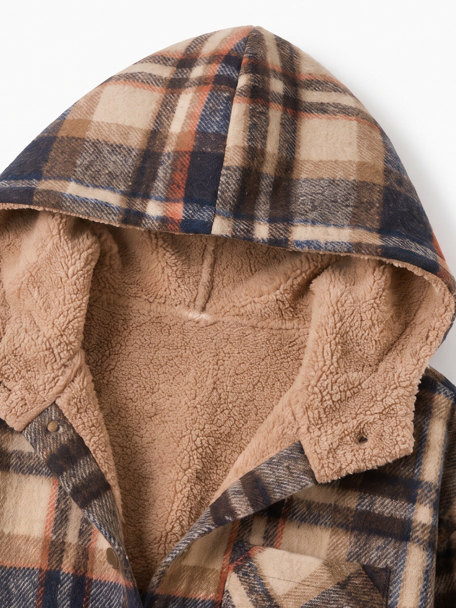 🎉 Last Day Promotion-55% OFF 🧸 Women’s Classic Cozy Plaid Hooded Jacket