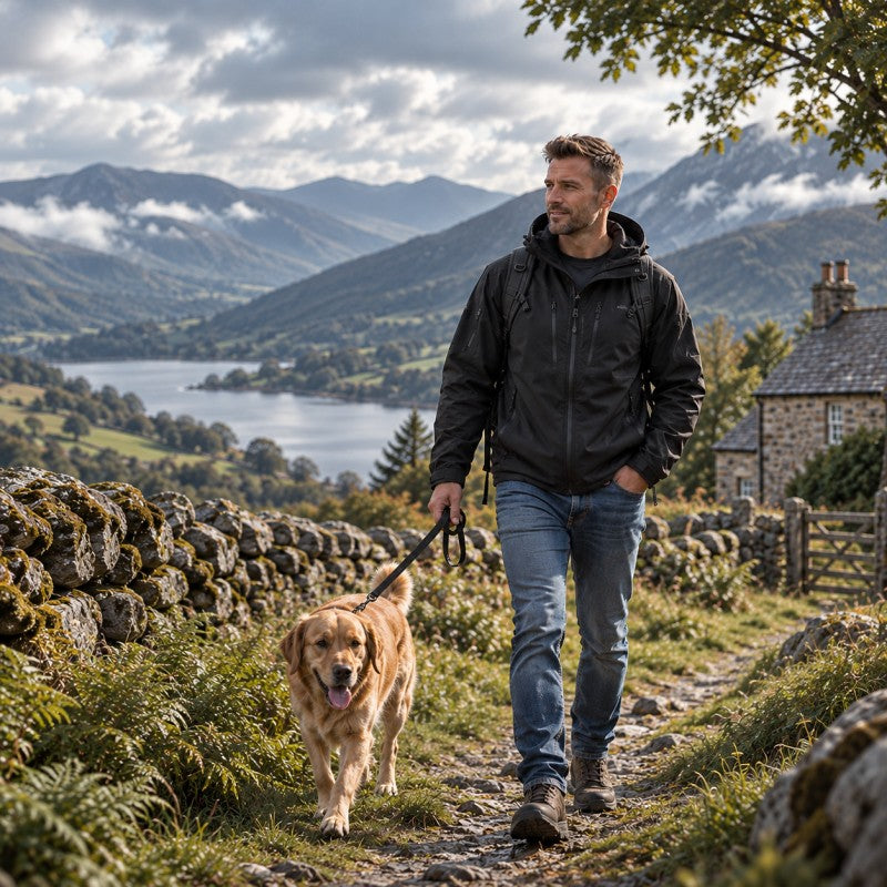 💥 Built for Wind & Rain | Men's Waterproof Insulated Outdoor Jacket