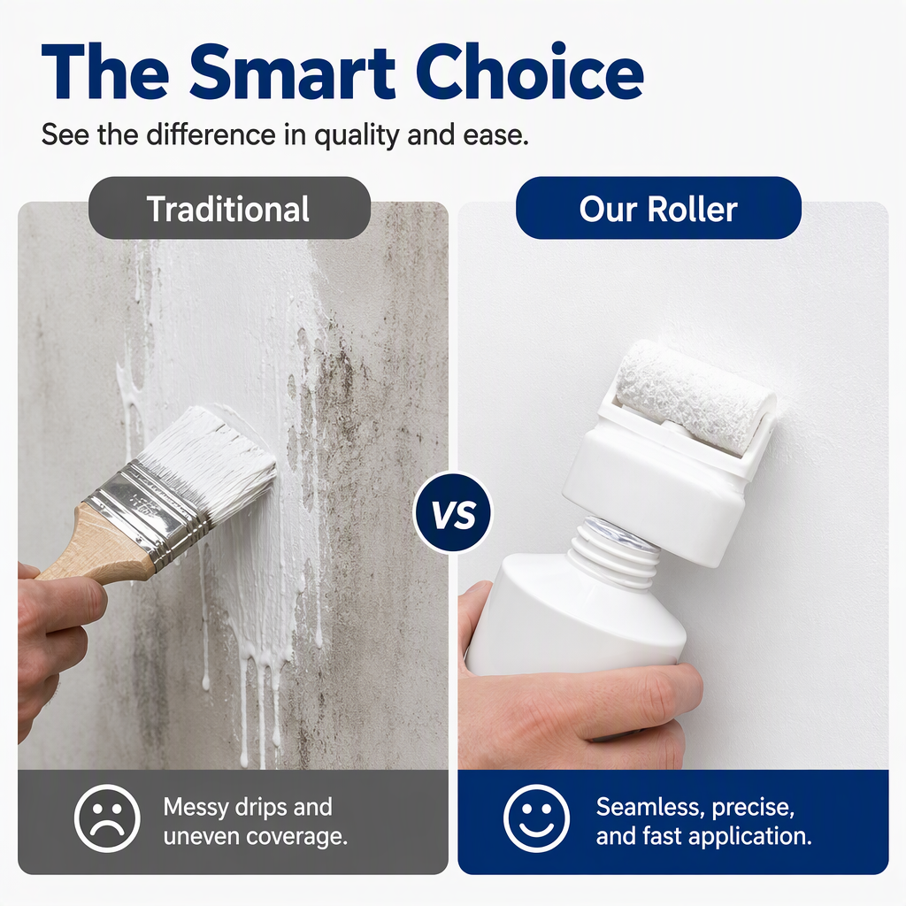 All-in-One Wall Repair Paste with Roller Brush