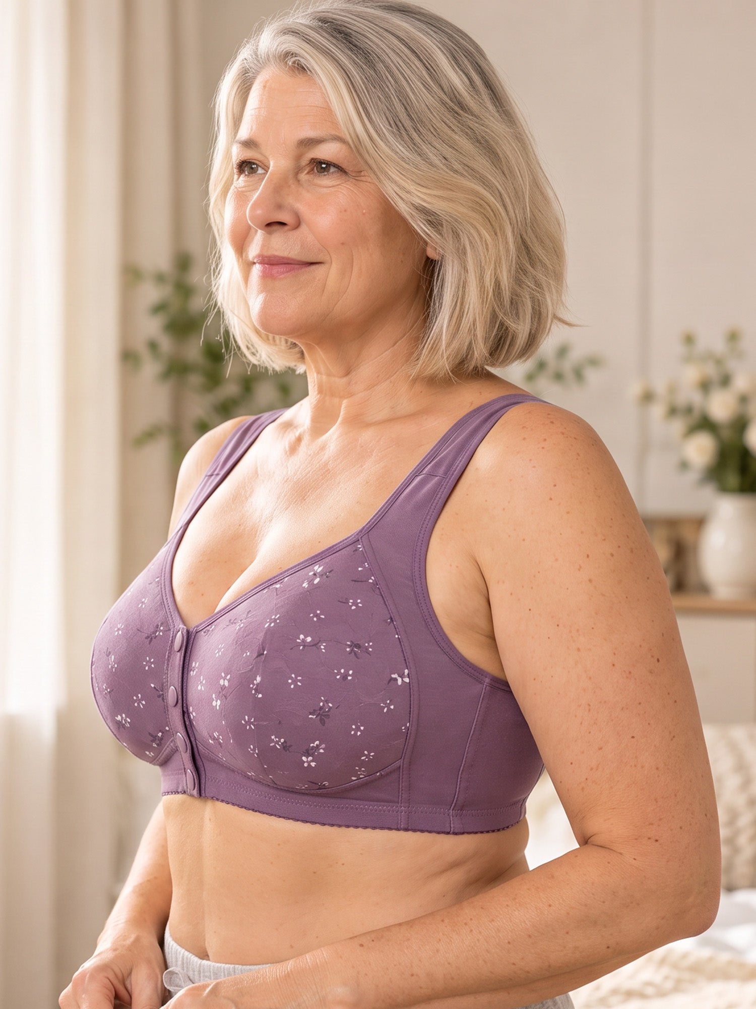 👙 50% OFF NOW ! ✨ Front Button Bra – Clip in the Front, Comfort All Day. 🎀
