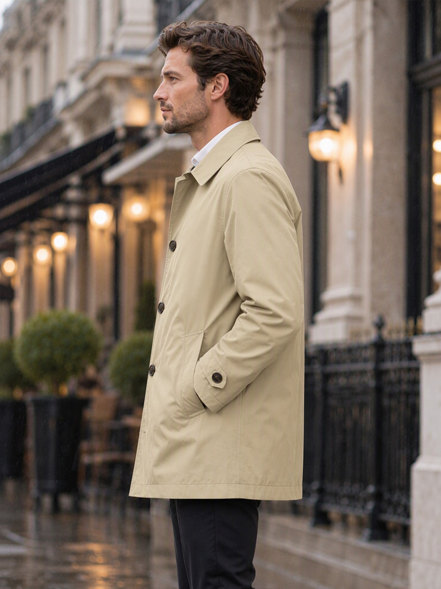✨Men's Waterproof Mid-Length Trench Coat✨𝘉𝘶𝘺 𝘢𝘯𝘺 2 𝘢𝘯𝘥 𝘨𝘦𝘵 𝘢𝘯 𝘦𝘹𝘵𝘳𝘢 8% 𝘥𝘪𝘴𝘤𝘰𝘶𝘯𝘵【FREE SHIPPING】
