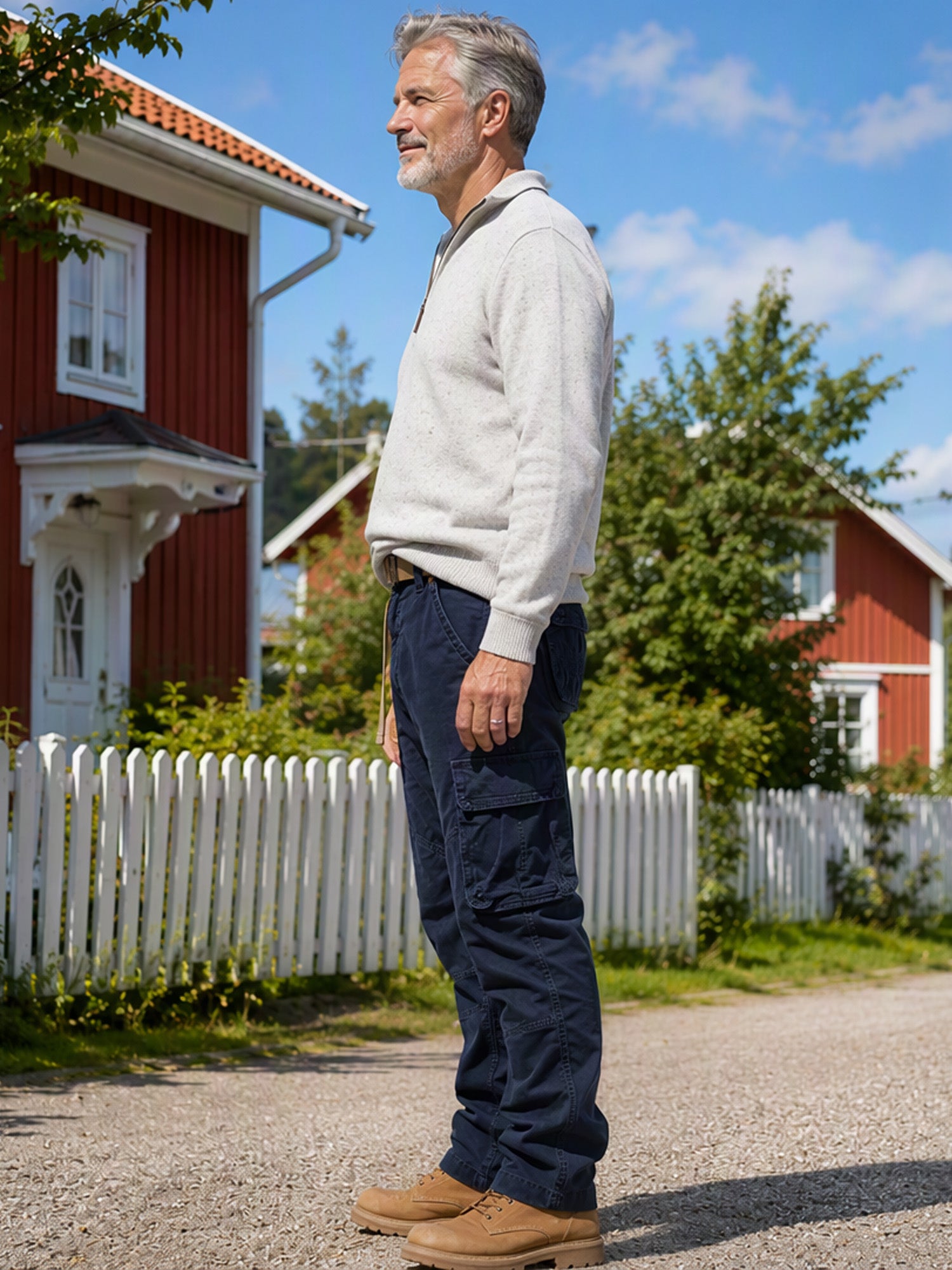 Bästsäljare🔥 👖 Taktiska cargoarbetsbyxor för män – slitstarka med fickor