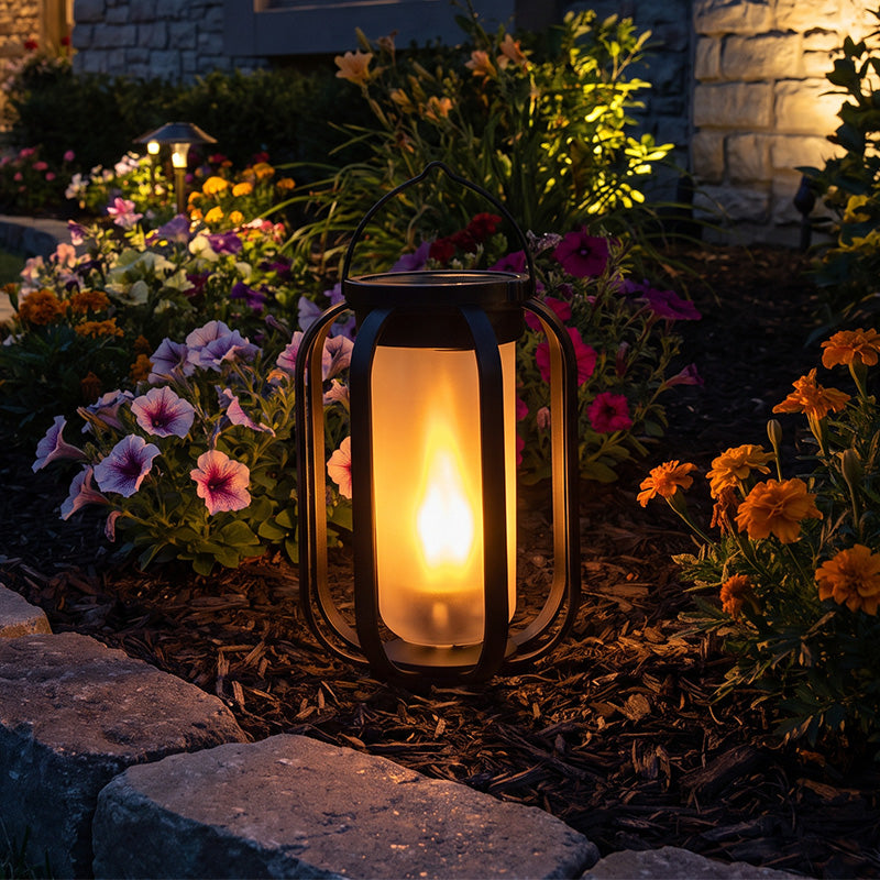 Solar Powered Flickering Flame Lantern 