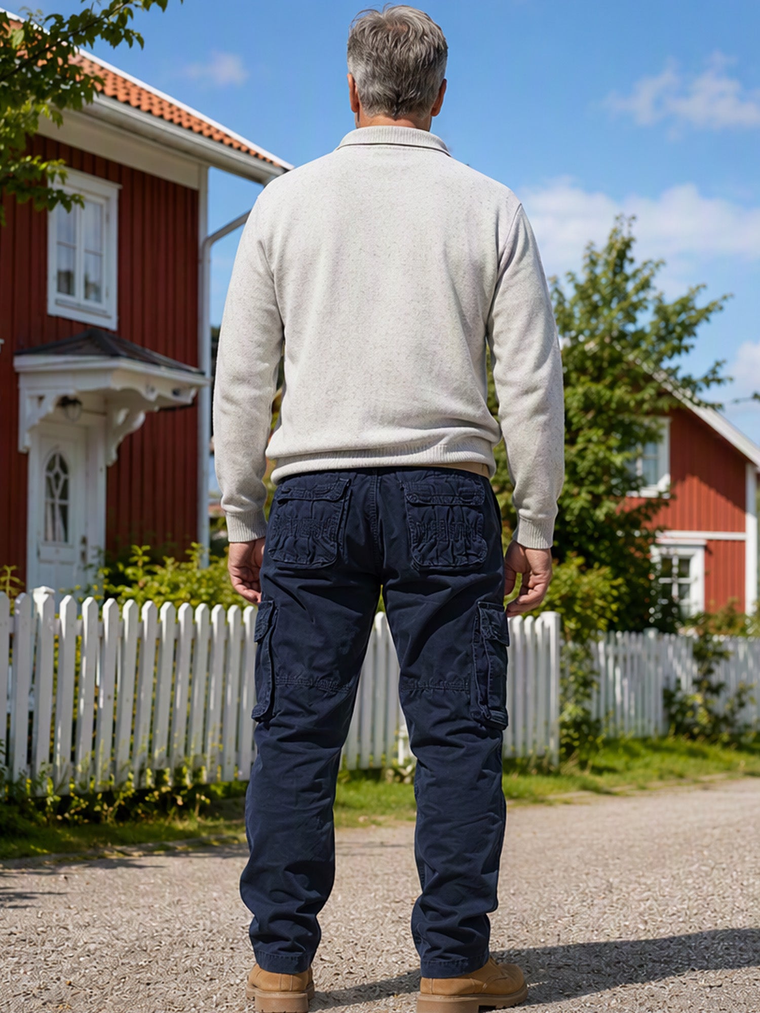Bästsäljare🔥 👖 Taktiska cargoarbetsbyxor för män – slitstarka med fickor