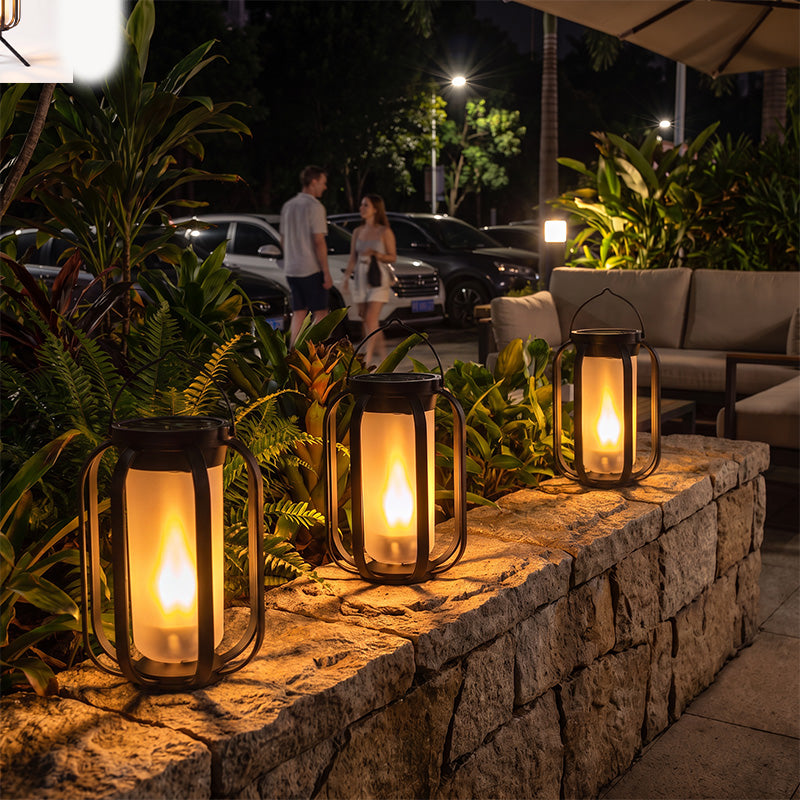 Solar Powered Flickering Flame Lantern 