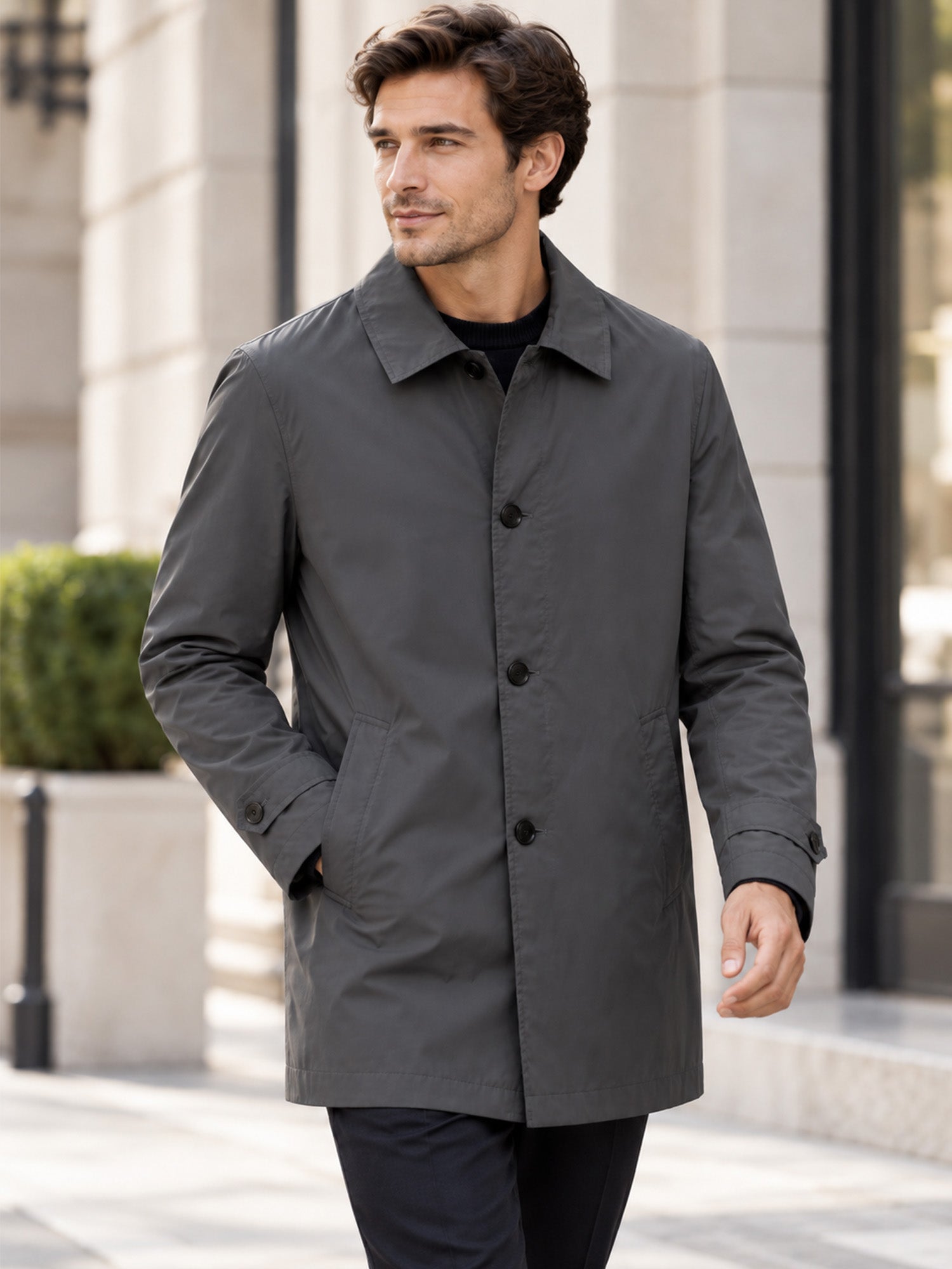 ✨Men's Waterproof Mid-Length Trench Coat✨𝘉𝘶𝘺 𝘢𝘯𝘺 2 𝘢𝘯𝘥 𝘨𝘦𝘵 𝘢𝘯 𝘦𝘹𝘵𝘳𝘢 8% 𝘥𝘪𝘴𝘤𝘰𝘶𝘯𝘵【FREE SHIPPING】