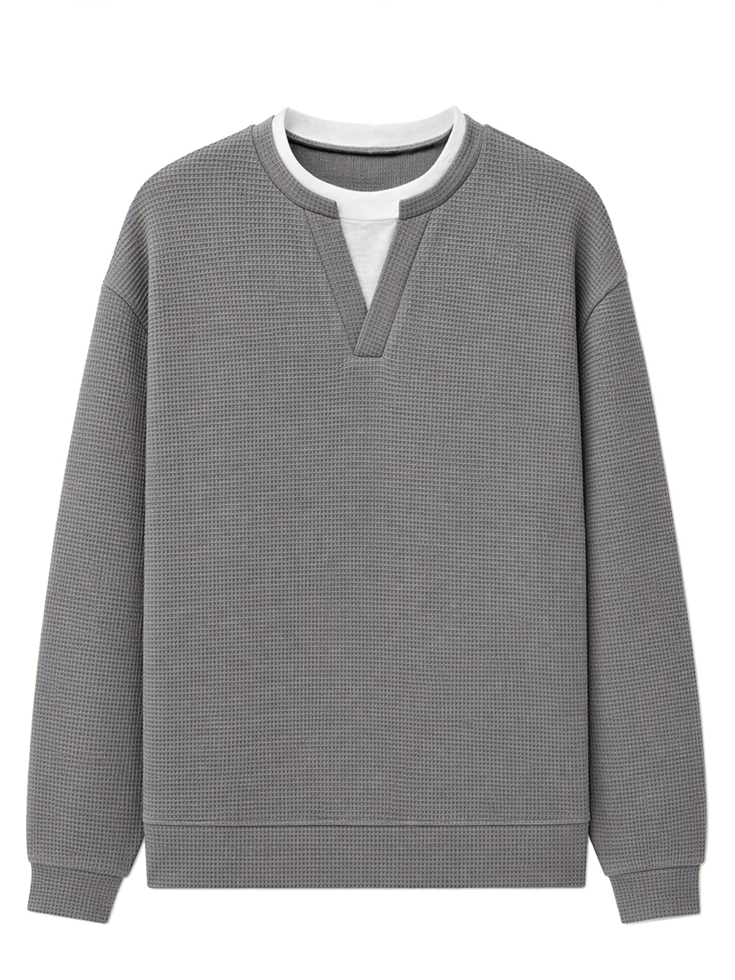 Layered Comfort Waffle Tee