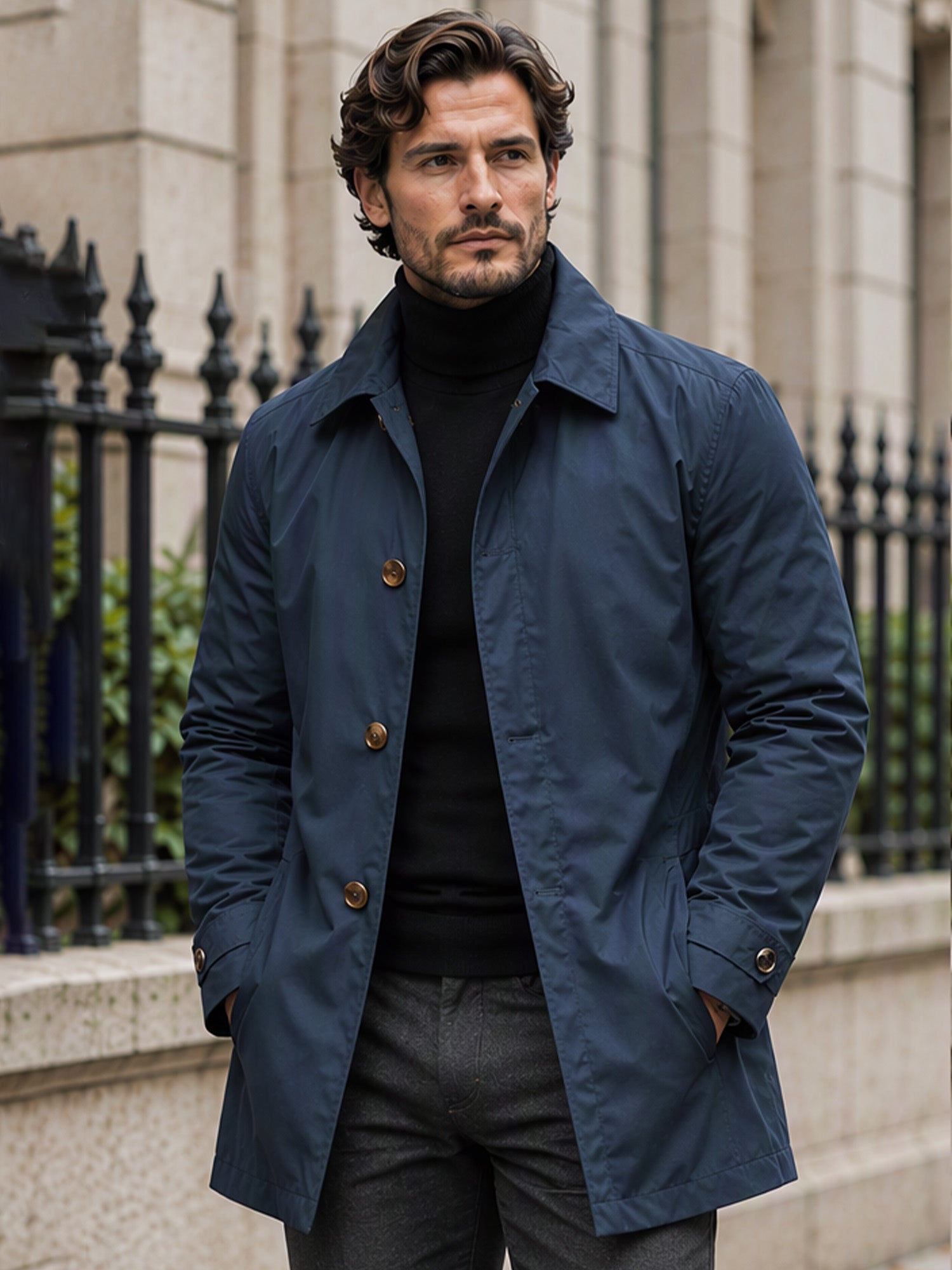 ✨Men's Waterproof Mid-Length Trench Coat✨𝘉𝘶𝘺 𝘢𝘯𝘺 2 𝘢𝘯𝘥 𝘨𝘦𝘵 𝘢𝘯 𝘦𝘹𝘵𝘳𝘢 8% 𝘥𝘪𝘴𝘤𝘰𝘶𝘯𝘵【FREE SHIPPING】