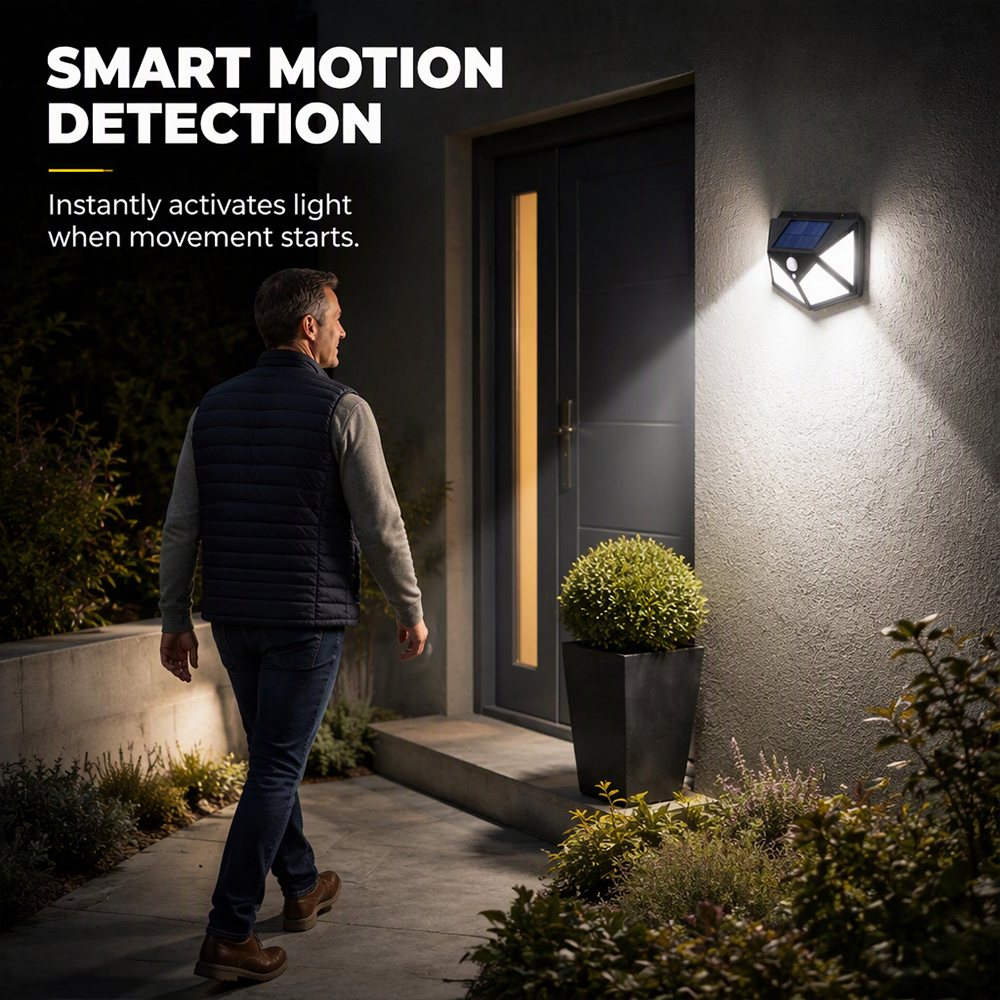 🌞LIMITED-TIME 50% OFF! ⏰ Motion Sensor Solar Lights – Bright Outdoor Lighting, Light Up Paths, Gardens & Driveways Automatically ✨