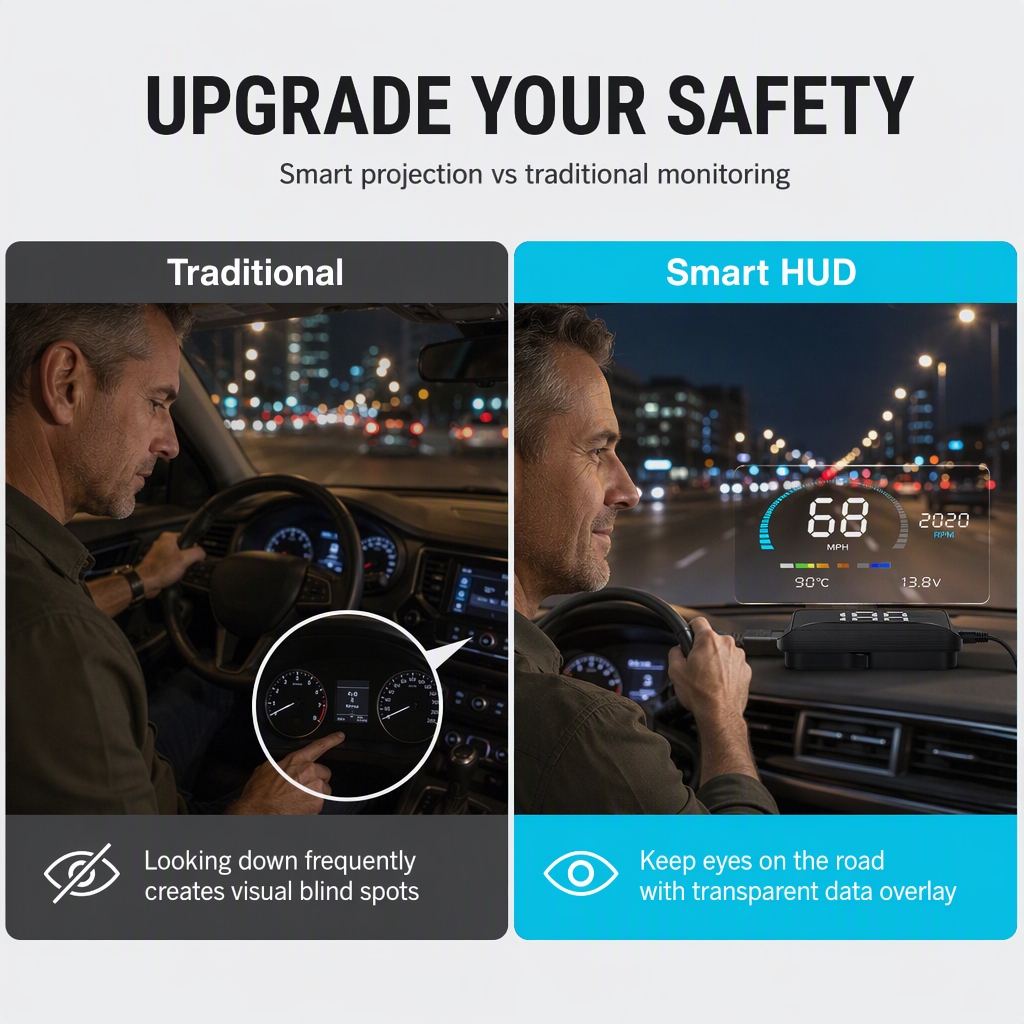 Head-Up Display (HUD) Car GPS Digital Speedometer