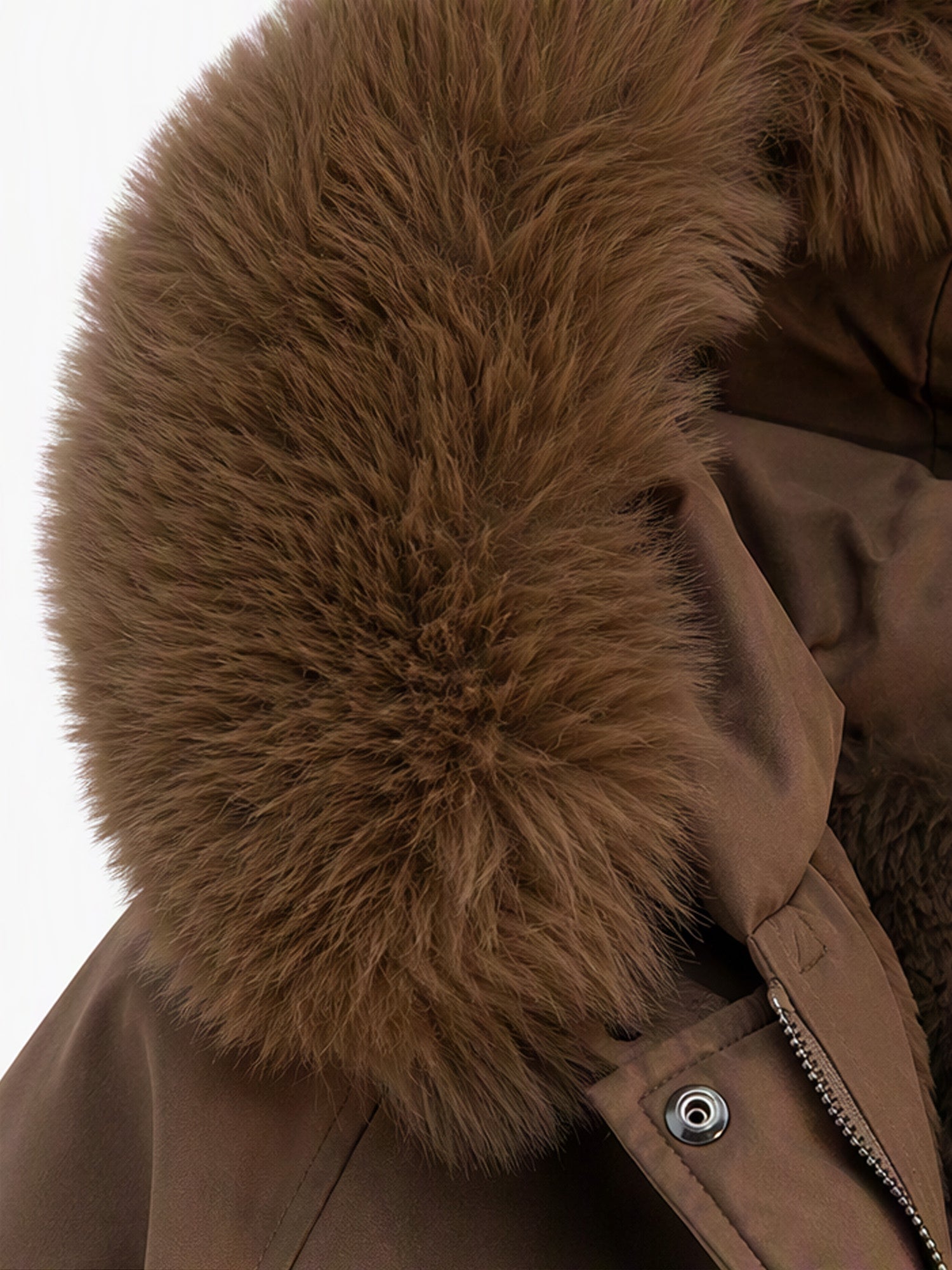 Women's Winter Faux Fur Padded Parka