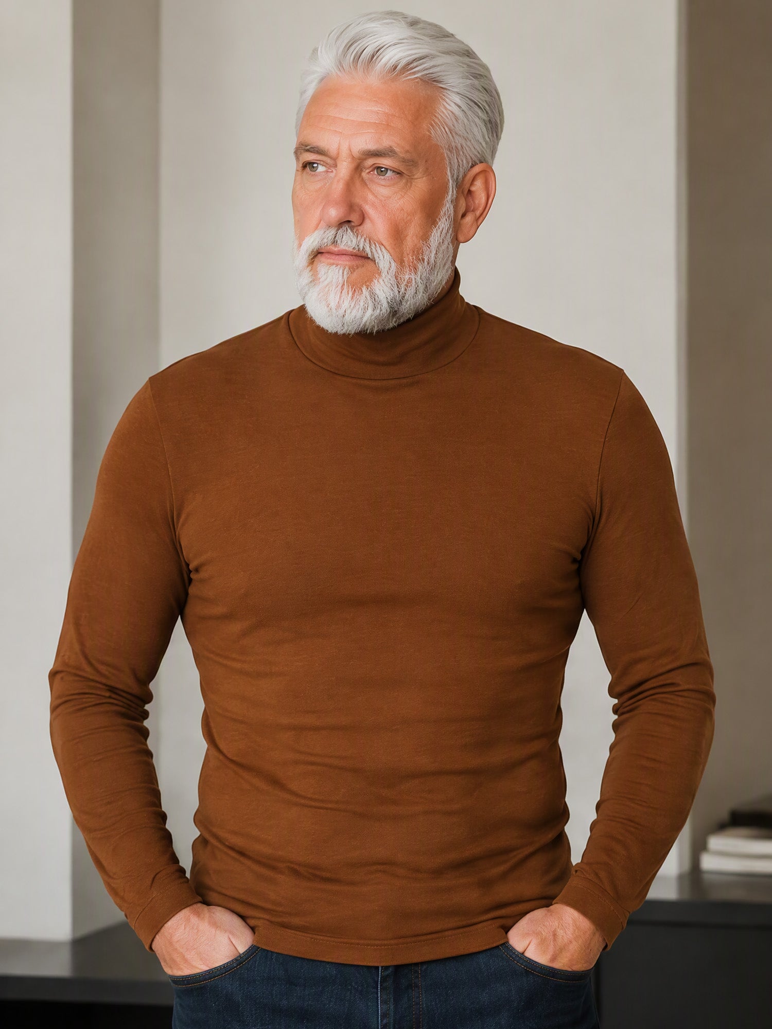 🔥Cotton High-necked Thermal T-shirt