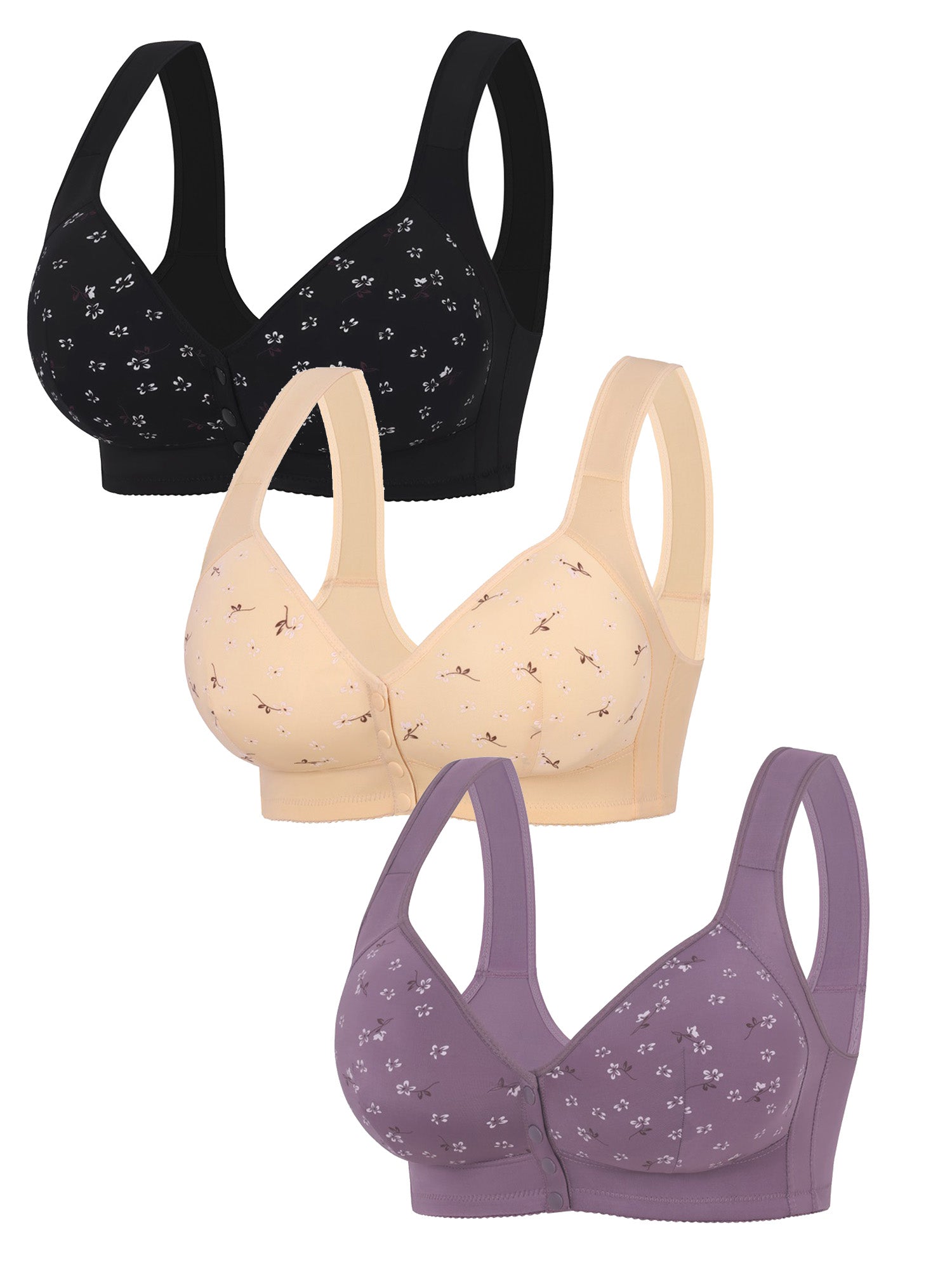👙 50% OFF NOW ! ✨ Front Button Bra – Clip in the Front, Comfort All Day. 🎀