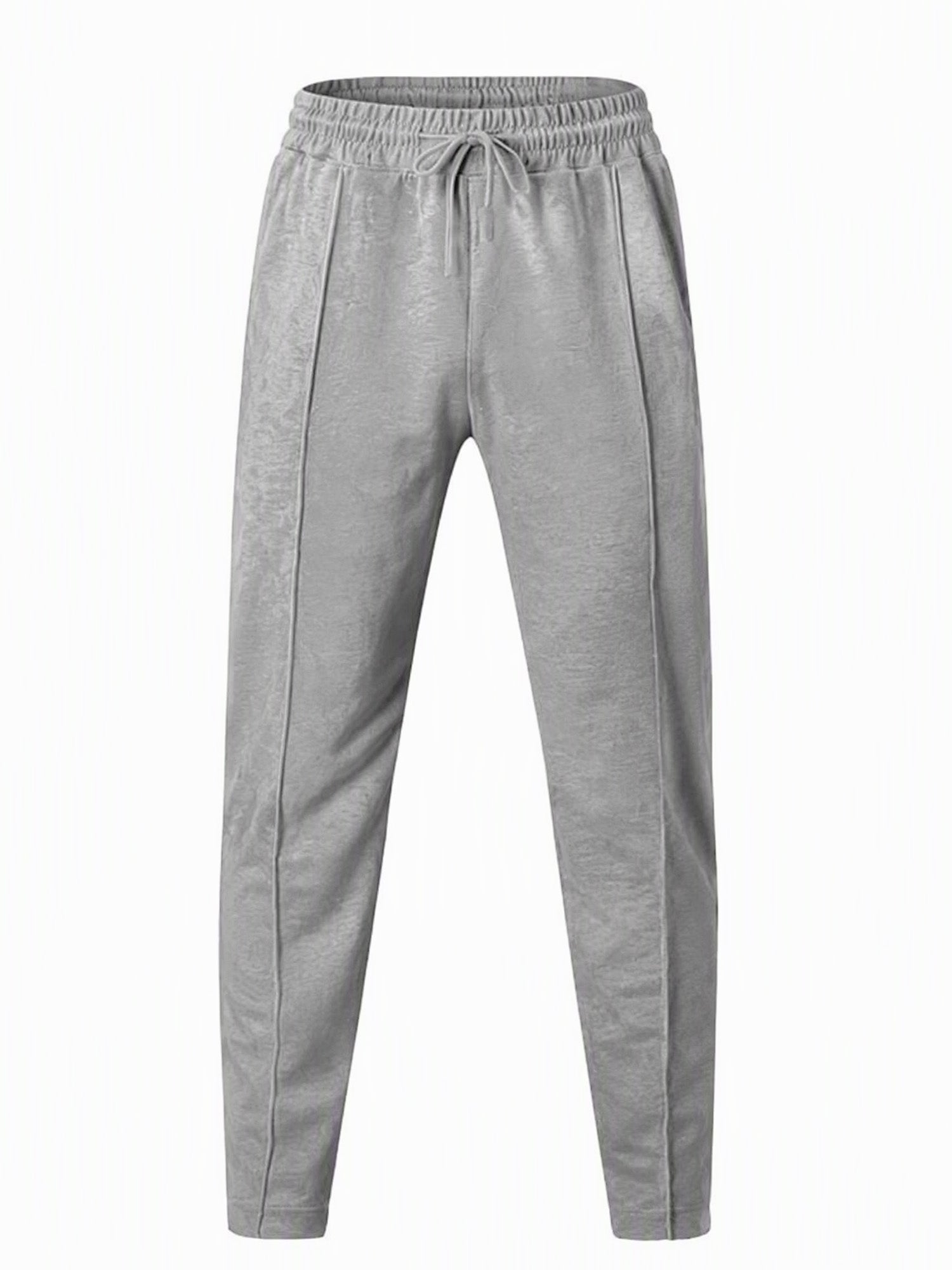 Men's Drawstring Waist Straight-Leg Pants