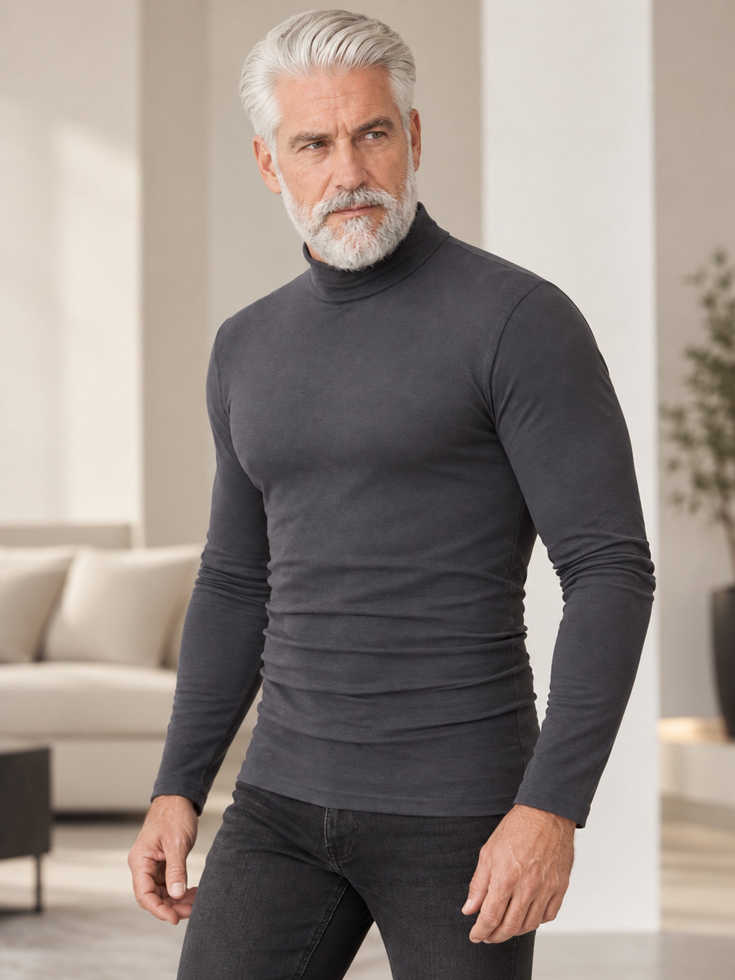 🔥Cotton High-necked Thermal T-shirt
