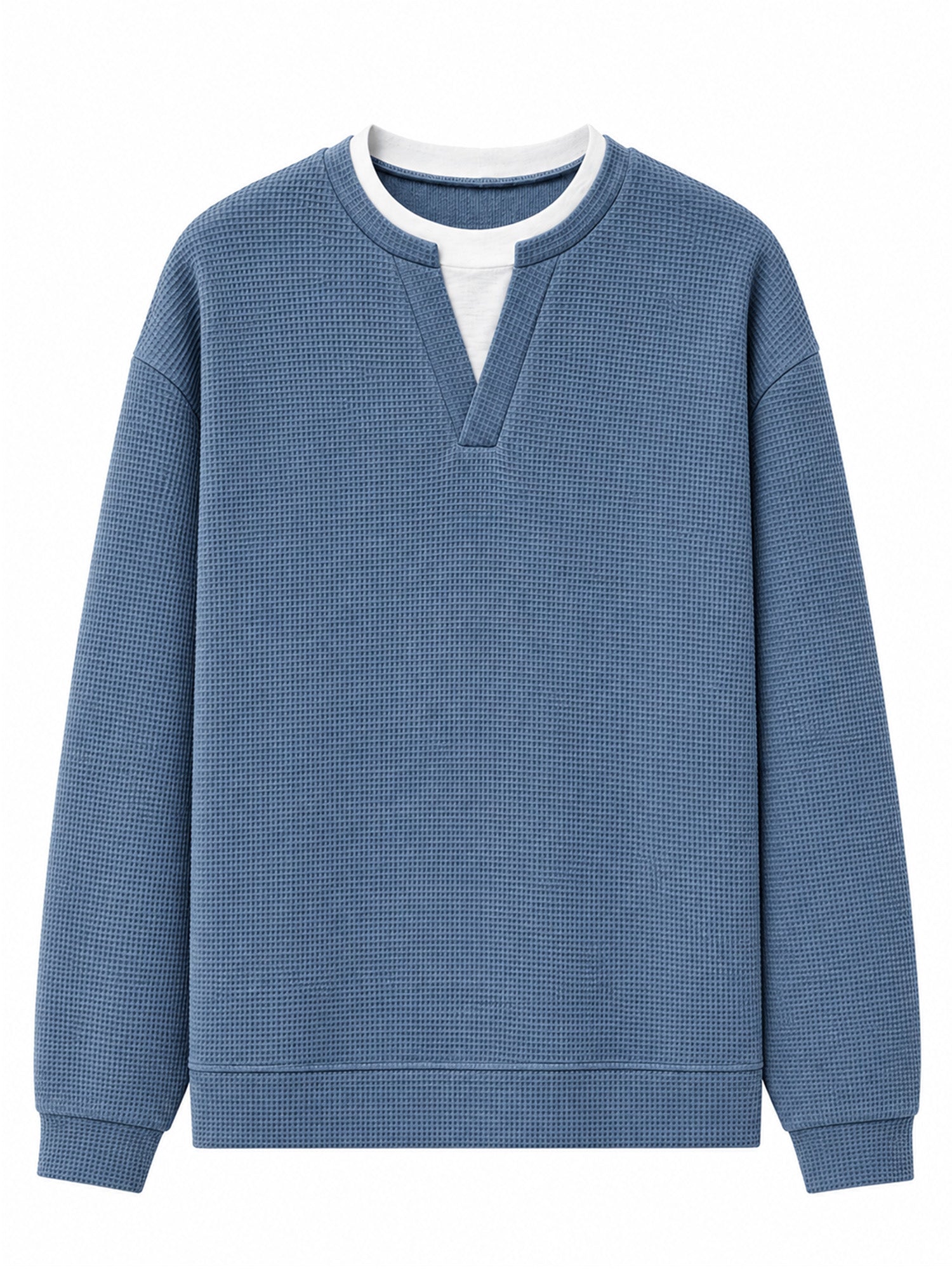 Layered Comfort Waffle Tee