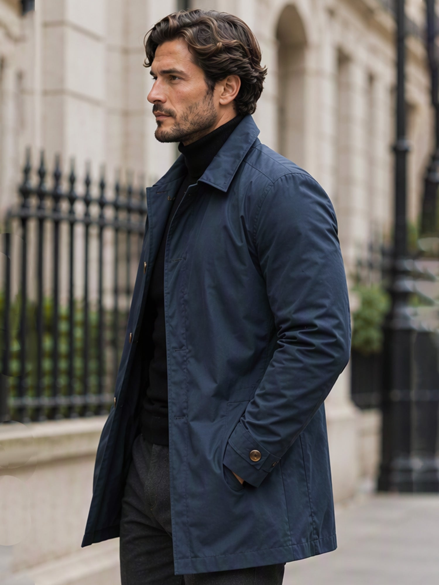 ✨Men's Waterproof Mid-Length Trench Coat✨𝘉𝘶𝘺 𝘢𝘯𝘺 2 𝘢𝘯𝘥 𝘨𝘦𝘵 𝘢𝘯 𝘦𝘹𝘵𝘳𝘢 8% 𝘥𝘪𝘴𝘤𝘰𝘶𝘯𝘵【FREE SHIPPING】