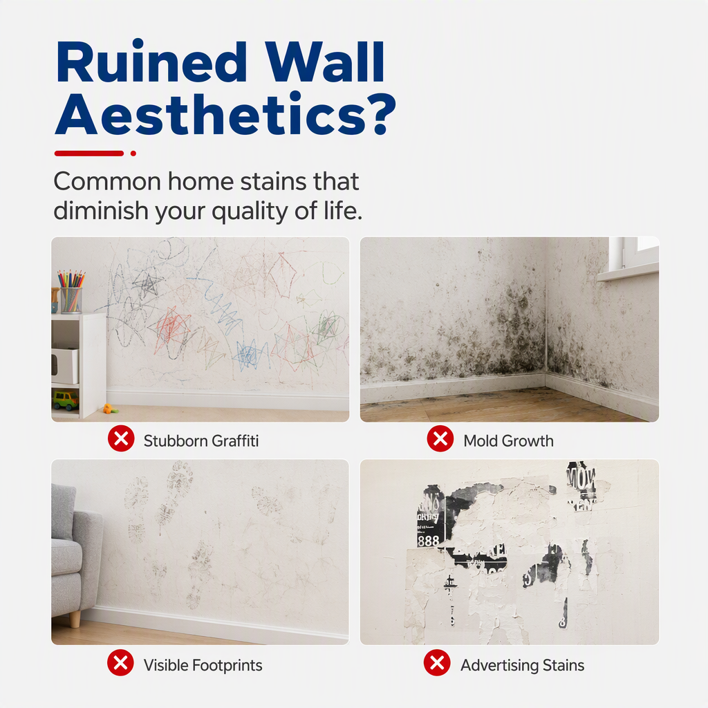 All-in-One Wall Repair Paste with Roller Brush