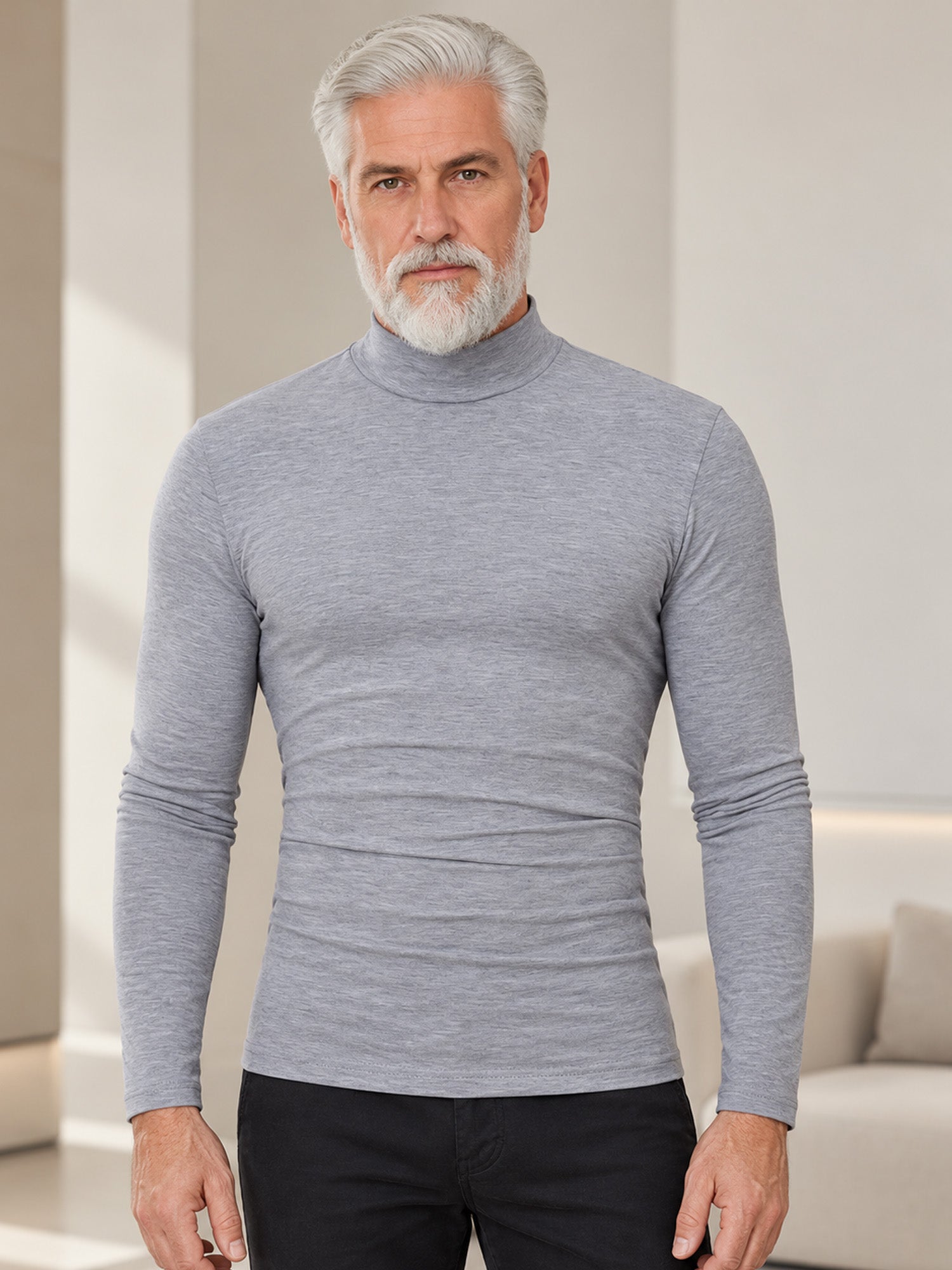 🔥Cotton High-necked Thermal T-shirt