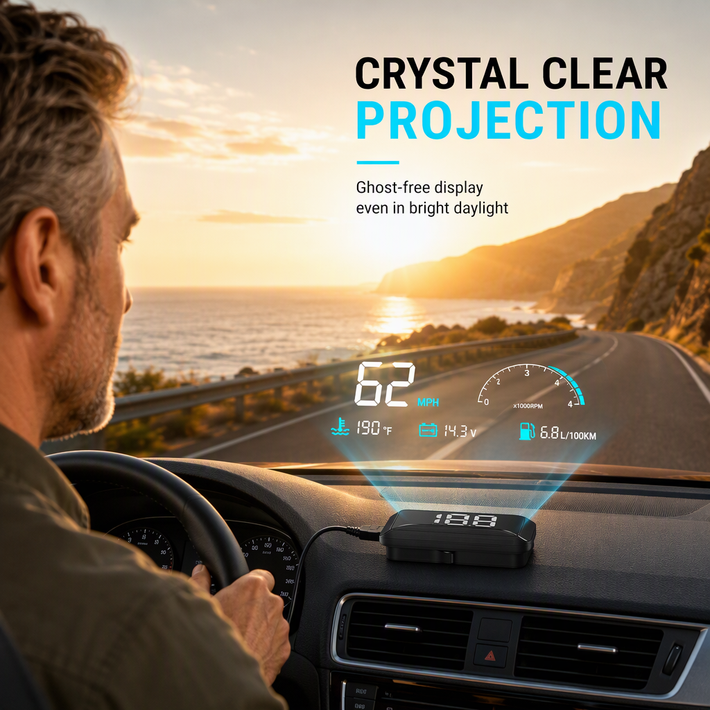 Head-Up Display (HUD) Car GPS Digital Speedometer