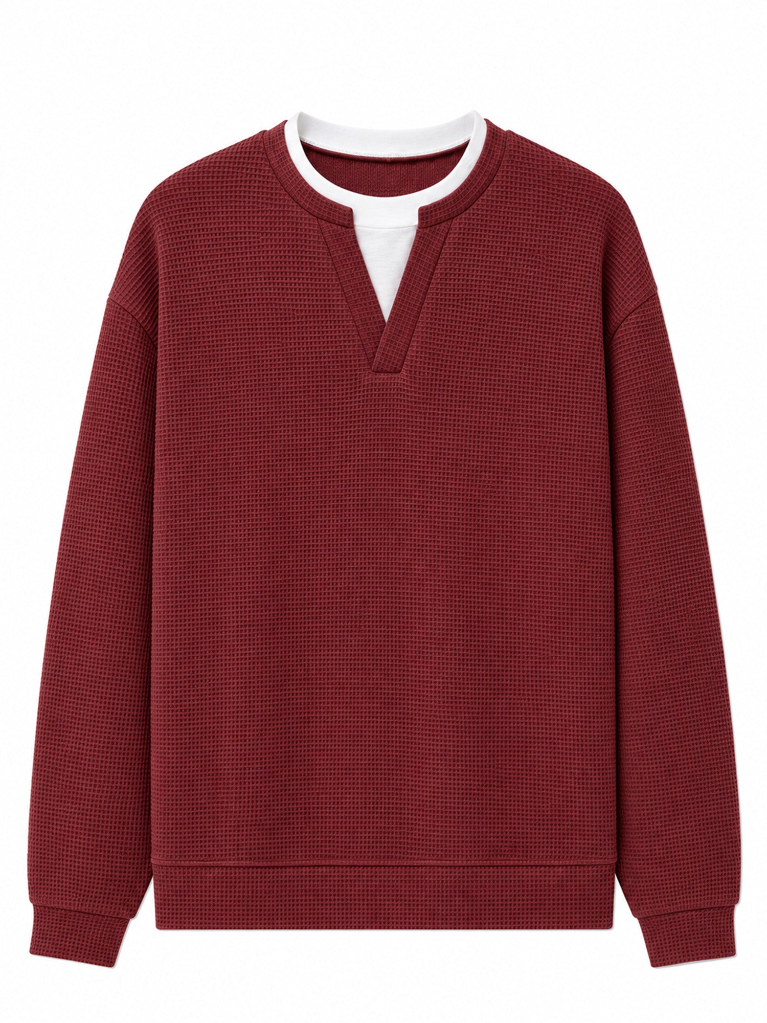 Layered Comfort Waffle Tee