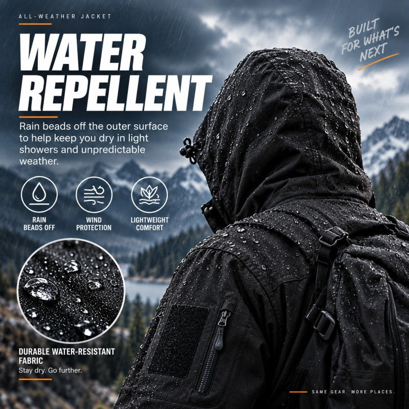 💥 Built for Wind & Rain | Men's Waterproof Insulated Outdoor Jacket