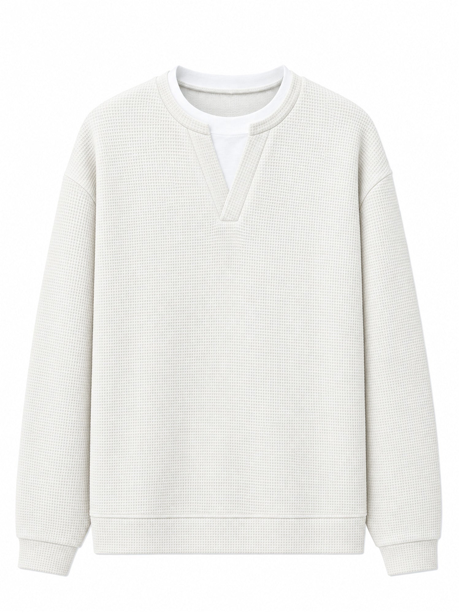 Layered Comfort Waffle Tee