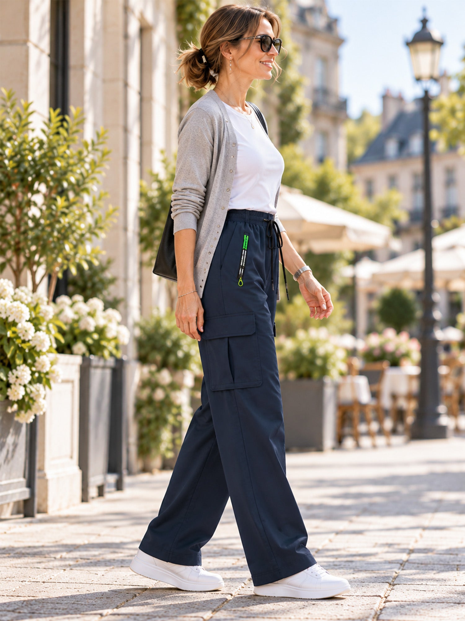 Women's Vintage Cargo Pants with Pockets