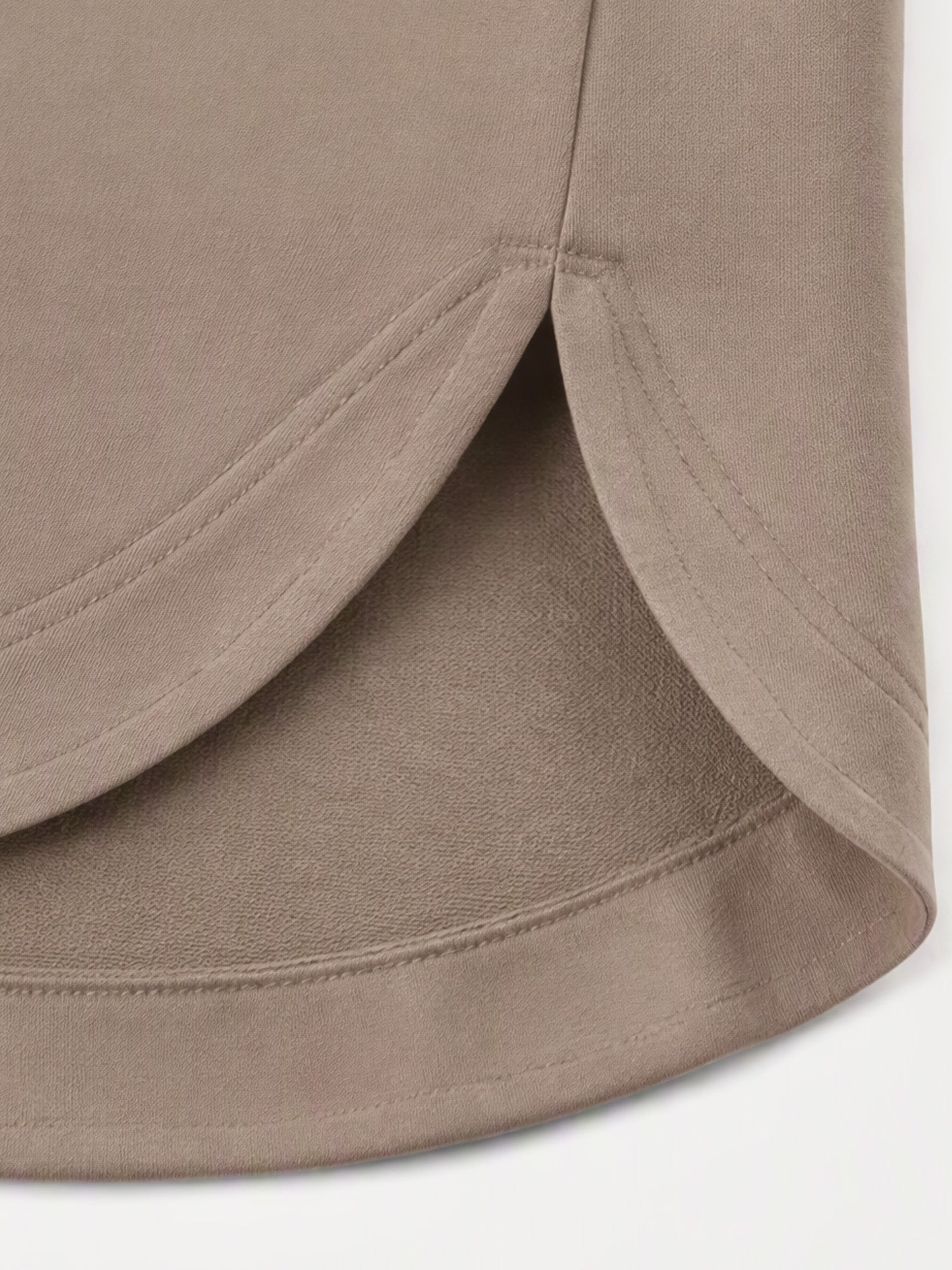 Women’s Solid High Low Hem Long-Sleeve Tops
