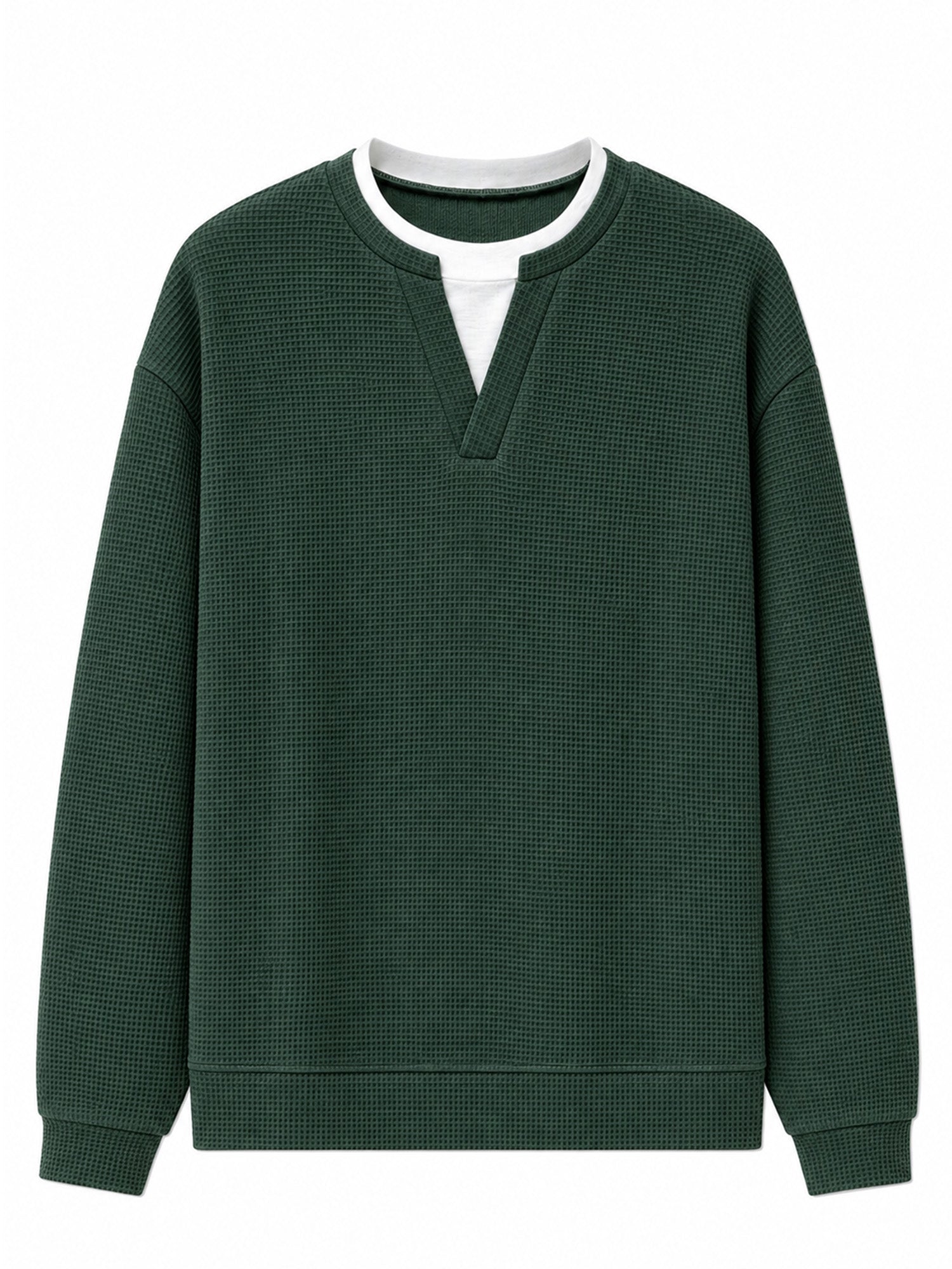 Layered Comfort Waffle Tee
