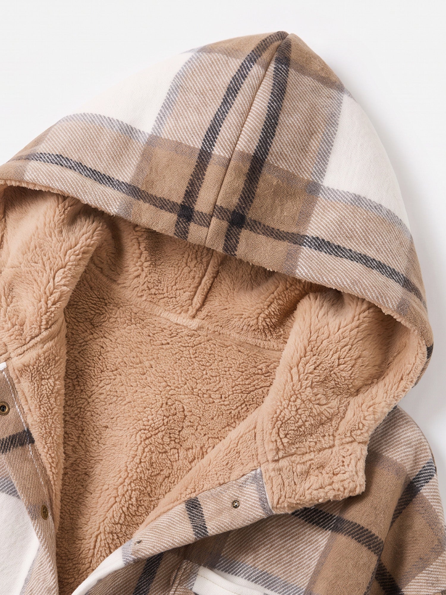 🎉 Last Day Promotion-55% OFF 🧸 Women’s Classic Cozy Plaid Hooded Jacket