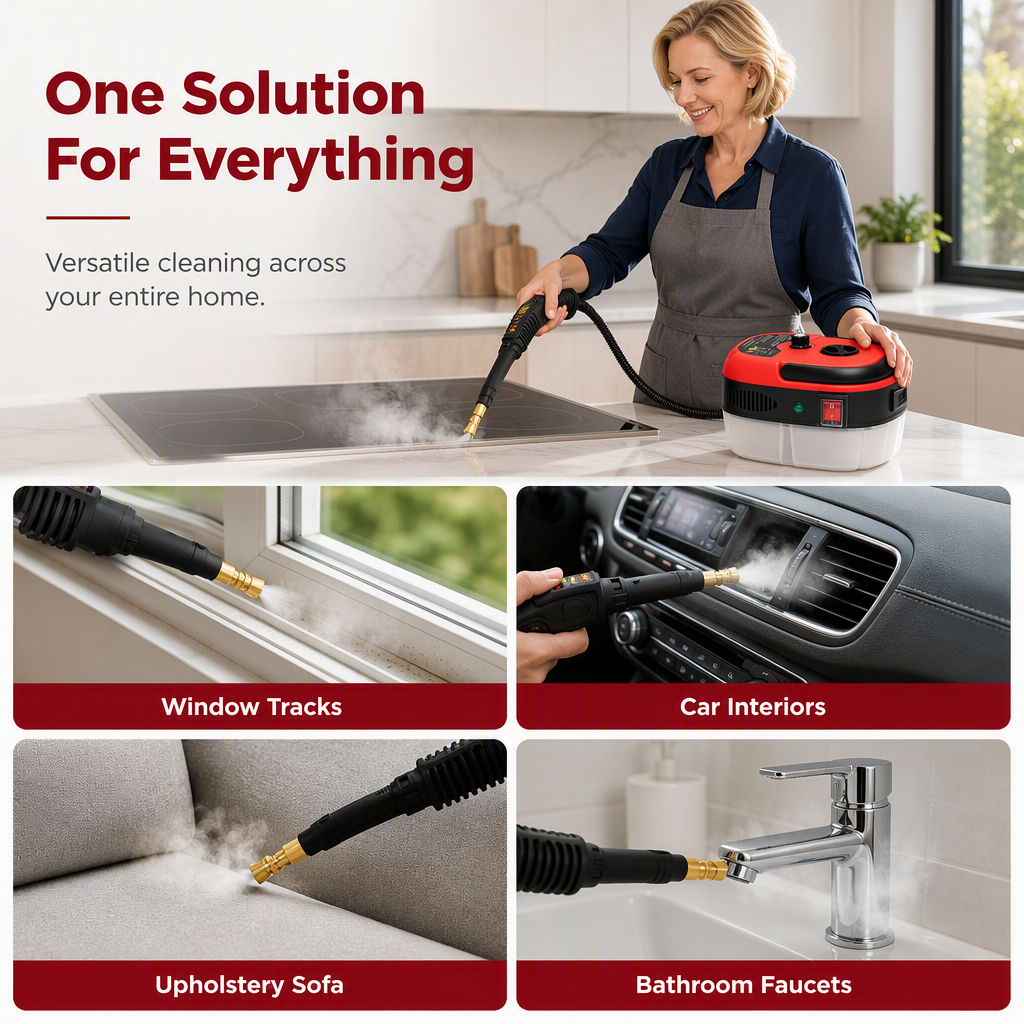 Professional High-Pressure Steam Cleaner for Home & Auto