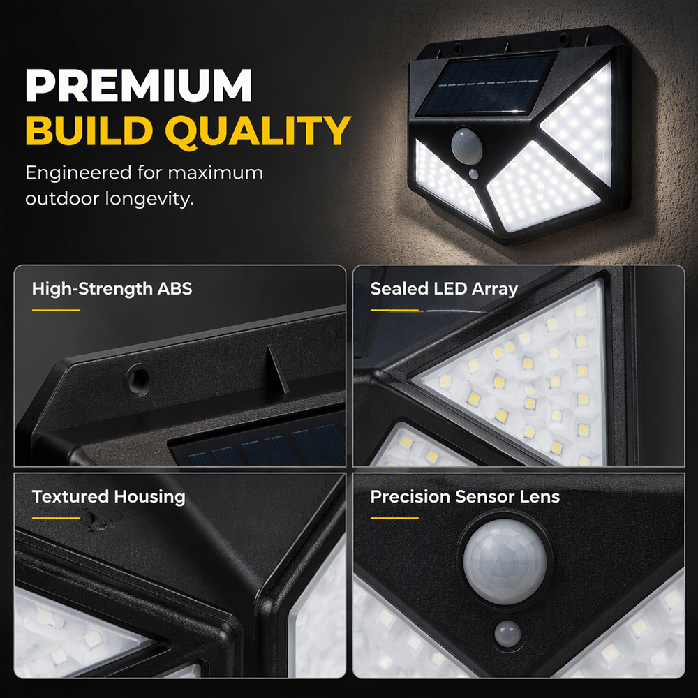 🌞LIMITED-TIME 50% OFF! ⏰ Motion Sensor Solar Lights – Bright Outdoor Lighting, Light Up Paths, Gardens & Driveways Automatically ✨
