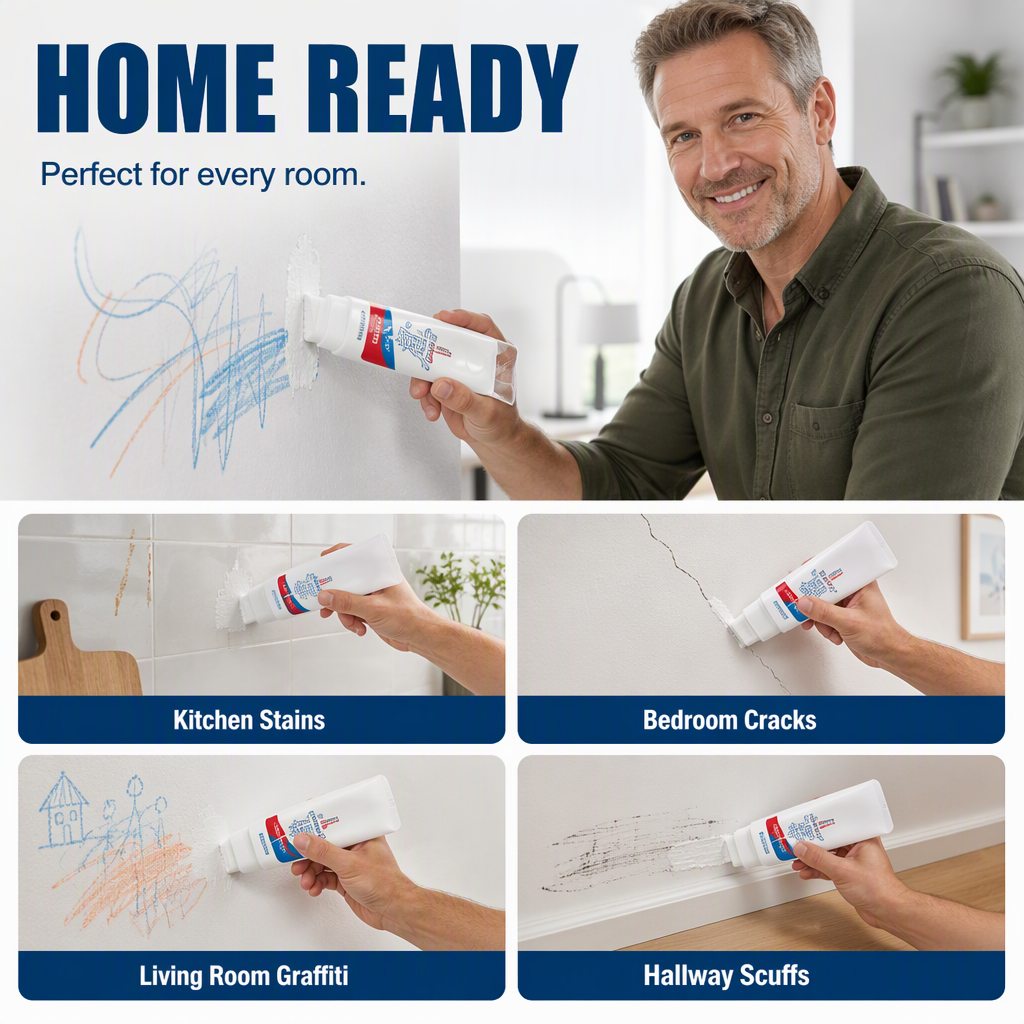 All-in-One Wall Repair Paste with Roller Brush