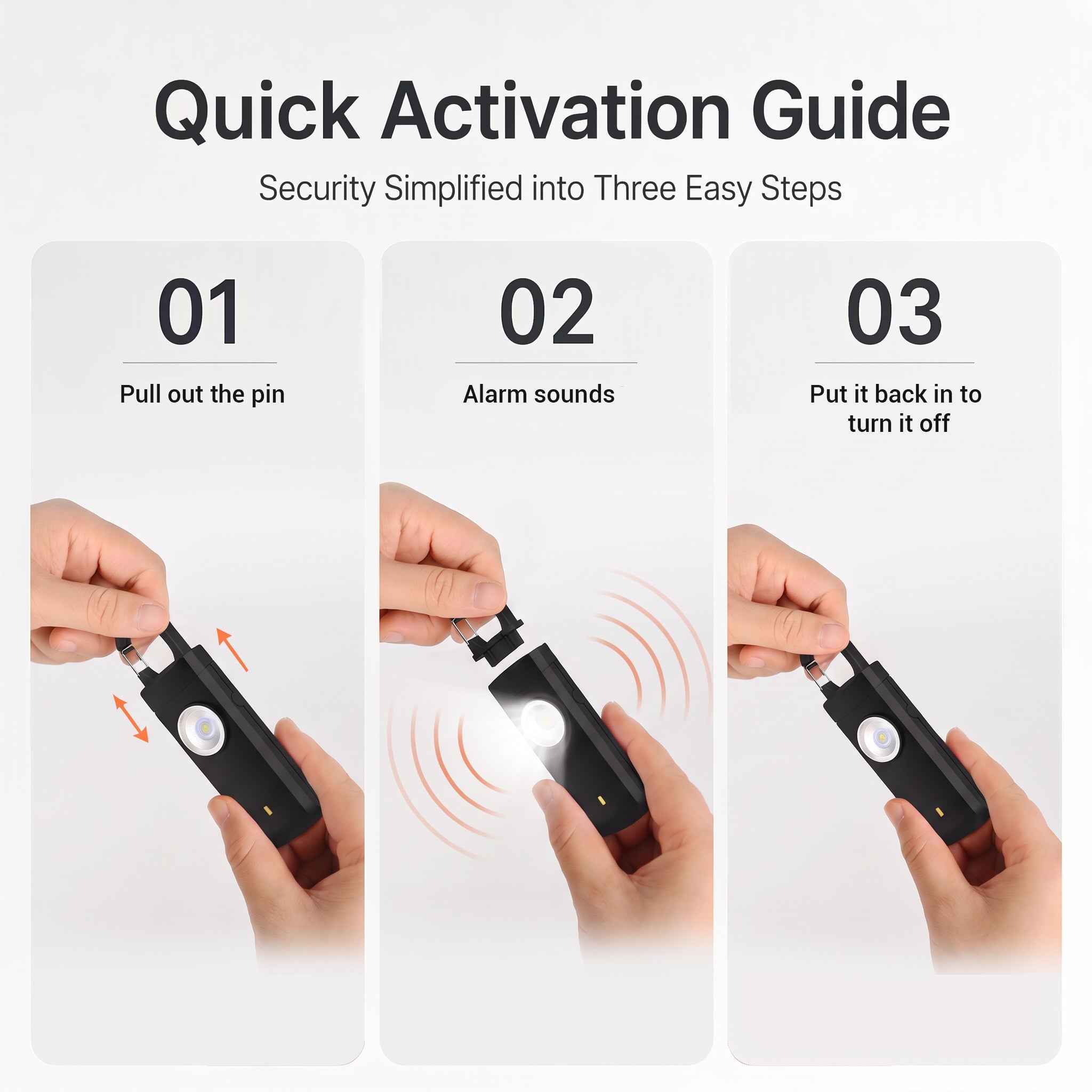 🚨 Rechargeable Personal Safety Alarm