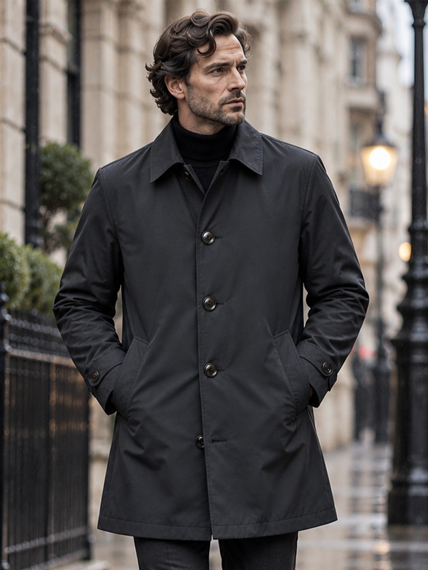 ✨Men's Waterproof Mid-Length Trench Coat✨𝘉𝘶𝘺 𝘢𝘯𝘺 2 𝘢𝘯𝘥 𝘨𝘦𝘵 𝘢𝘯 𝘦𝘹𝘵𝘳𝘢 8% 𝘥𝘪𝘴𝘤𝘰𝘶𝘯𝘵【FREE SHIPPING】