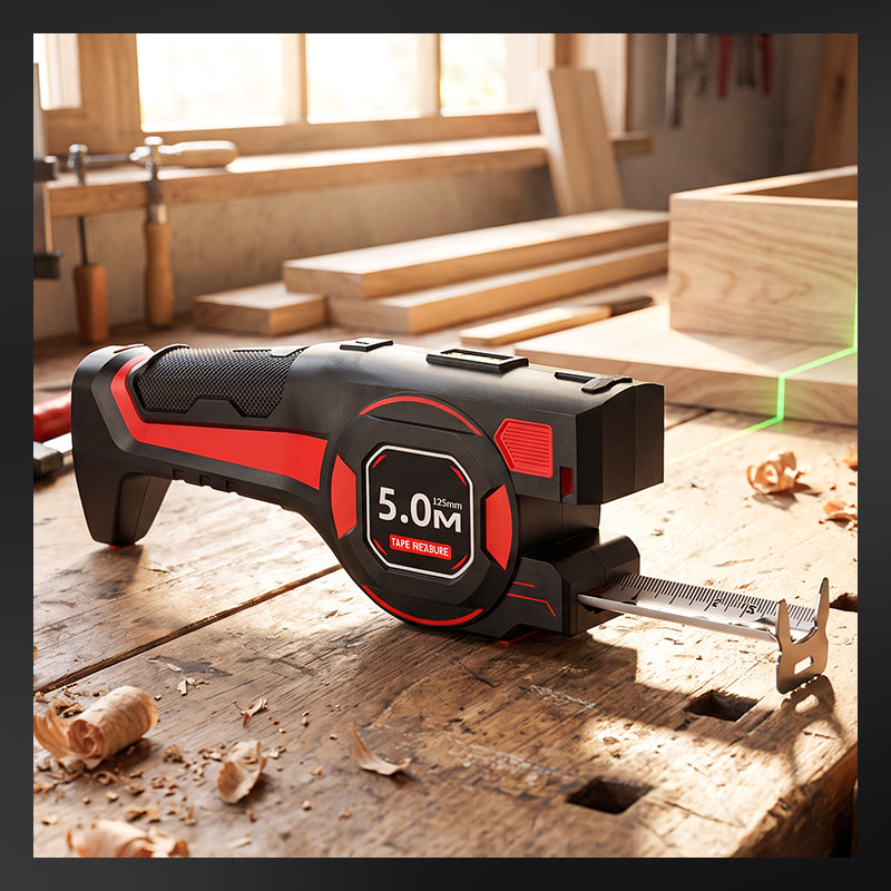 2-in-1 Tape Measure with Laser Guide