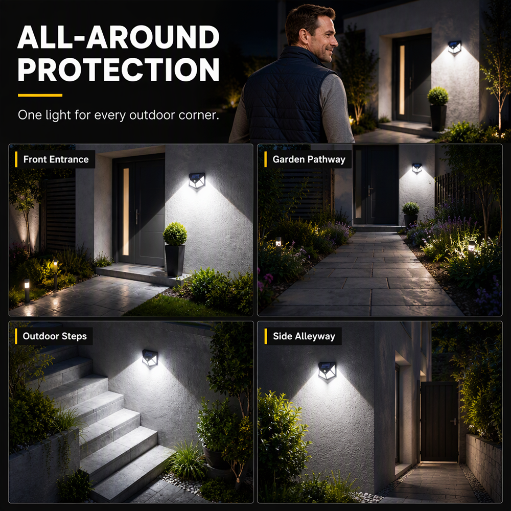 🌞LIMITED-TIME 50% OFF! ⏰ Motion Sensor Solar Lights – Bright Outdoor Lighting, Light Up Paths, Gardens & Driveways Automatically ✨