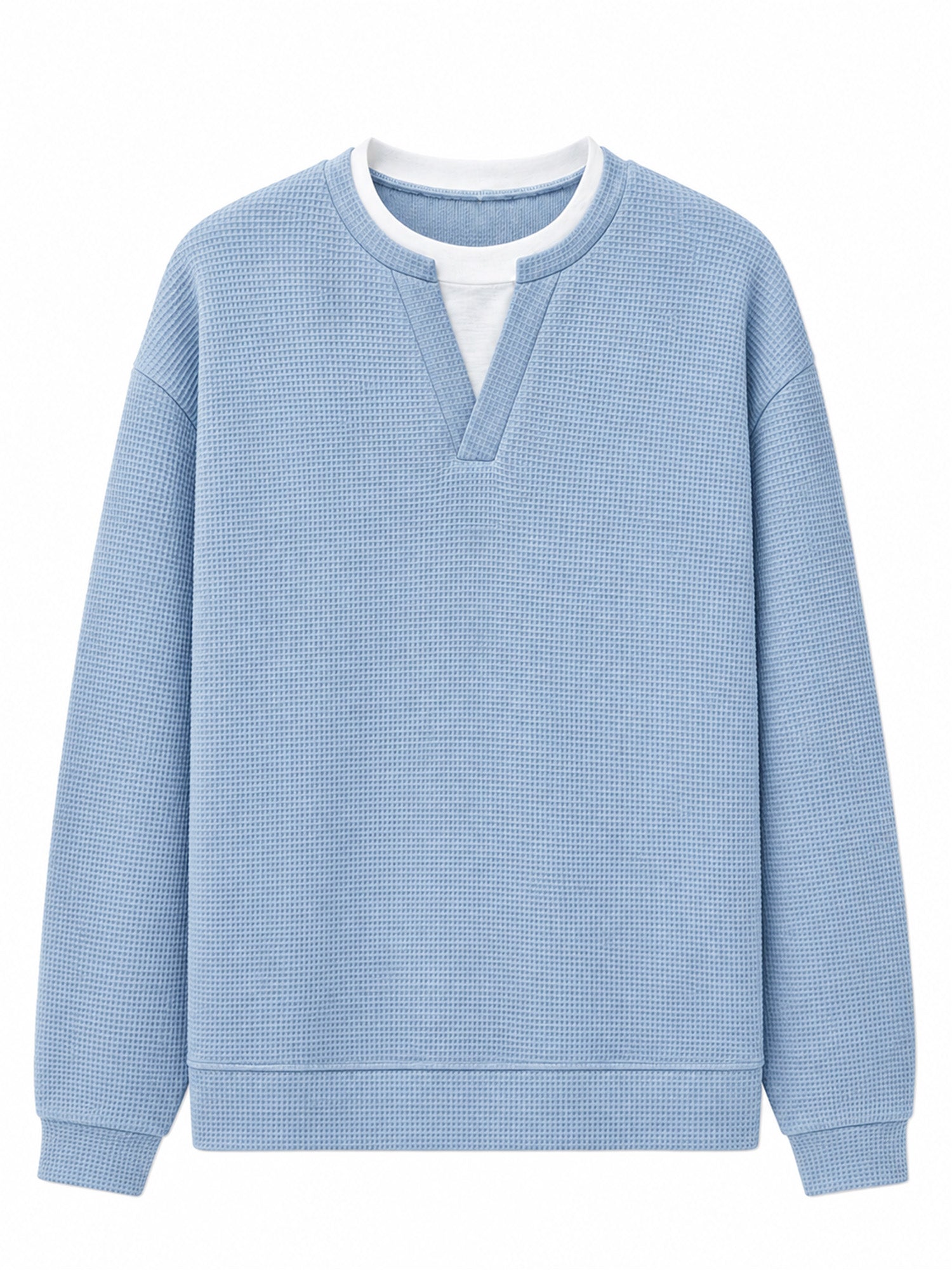 Layered Comfort Waffle Tee