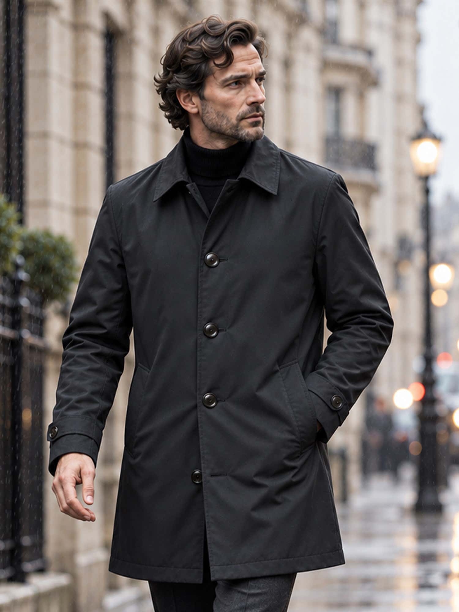 ✨Men's Waterproof Mid-Length Trench Coat✨𝘉𝘶𝘺 𝘢𝘯𝘺 2 𝘢𝘯𝘥 𝘨𝘦𝘵 𝘢𝘯 𝘦𝘹𝘵𝘳𝘢 8% 𝘥𝘪𝘴𝘤𝘰𝘶𝘯𝘵【FREE SHIPPING】