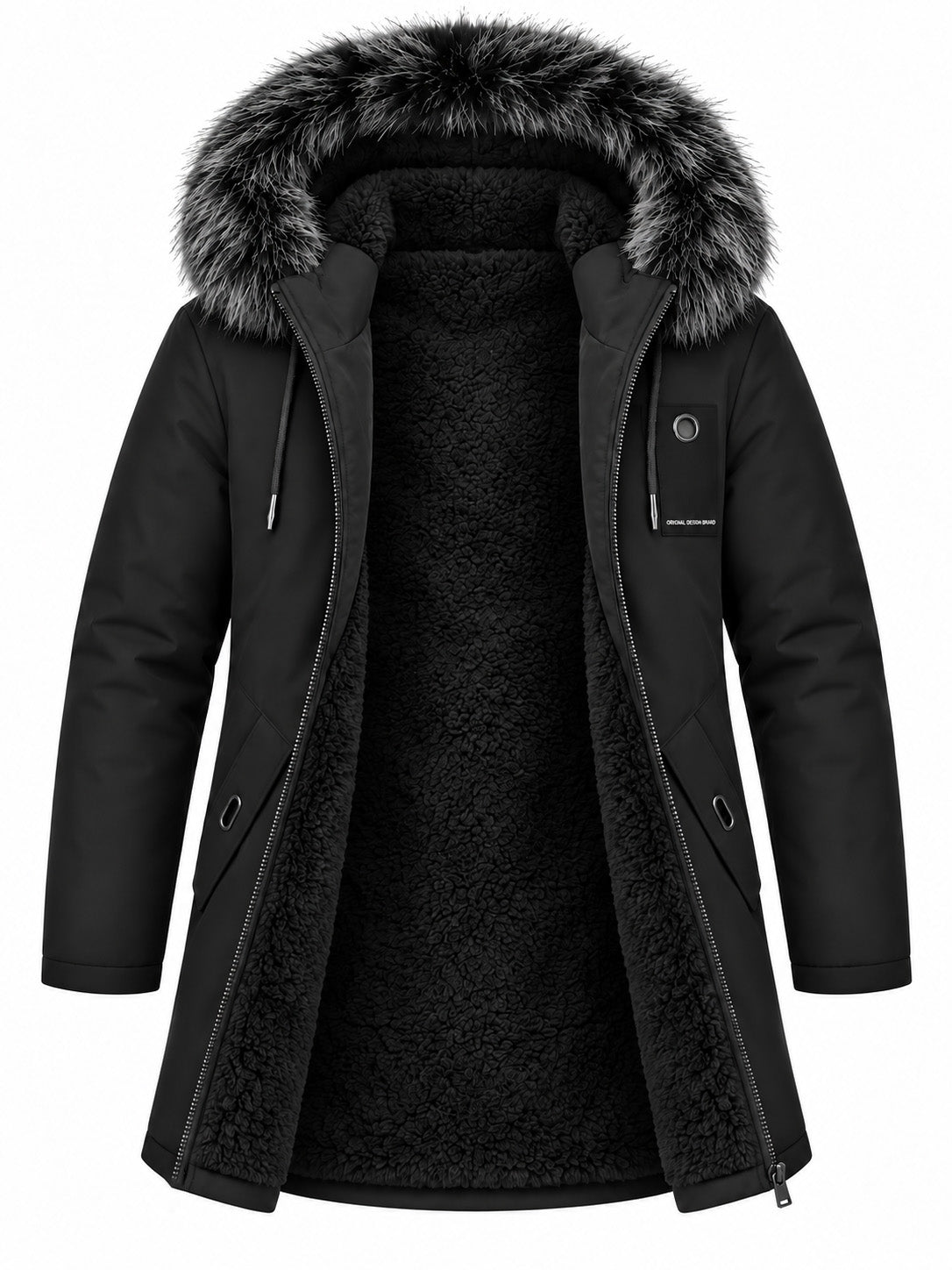 ✨ Men's Windproof Hooded Thermal Mid-Length Parka Jacket