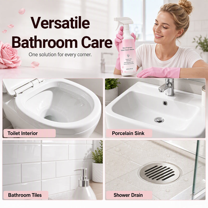 ⏳🔥 LIMITED-TIME 50% OFF! 🧼 Multi-Purpose Bathroom Cleaner Spray – Tackles Limescale, Soap Scum & Grime