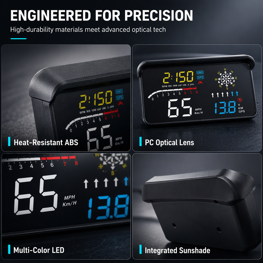 Head-Up Display (HUD) Car GPS Digital Speedometer