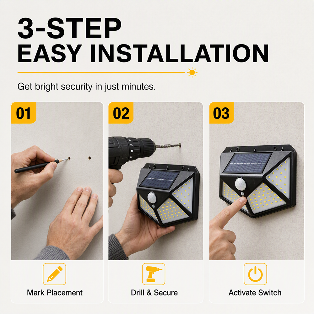 🌞LIMITED-TIME 50% OFF! ⏰ Motion Sensor Solar Lights – Bright Outdoor Lighting, Light Up Paths, Gardens & Driveways Automatically ✨